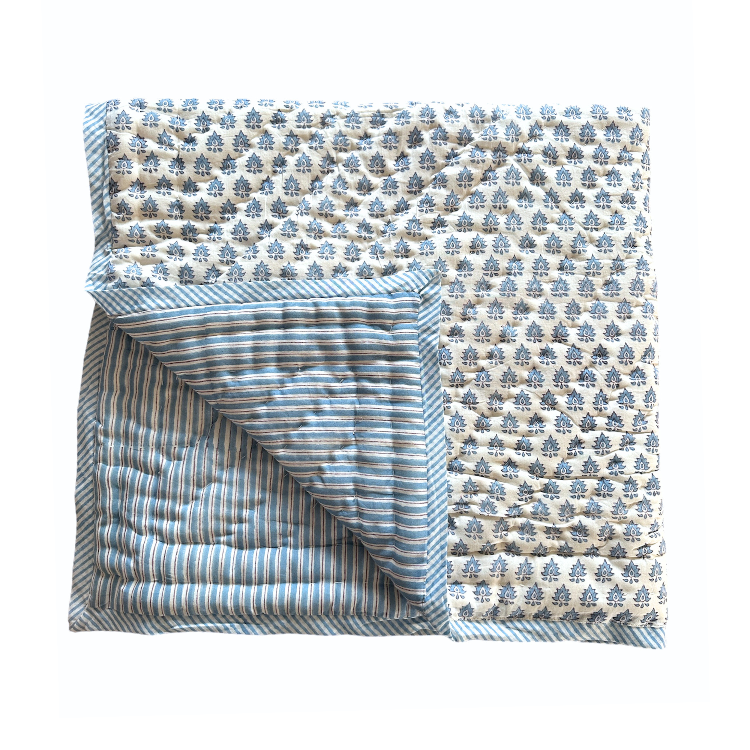 Blue Pomily Quilt