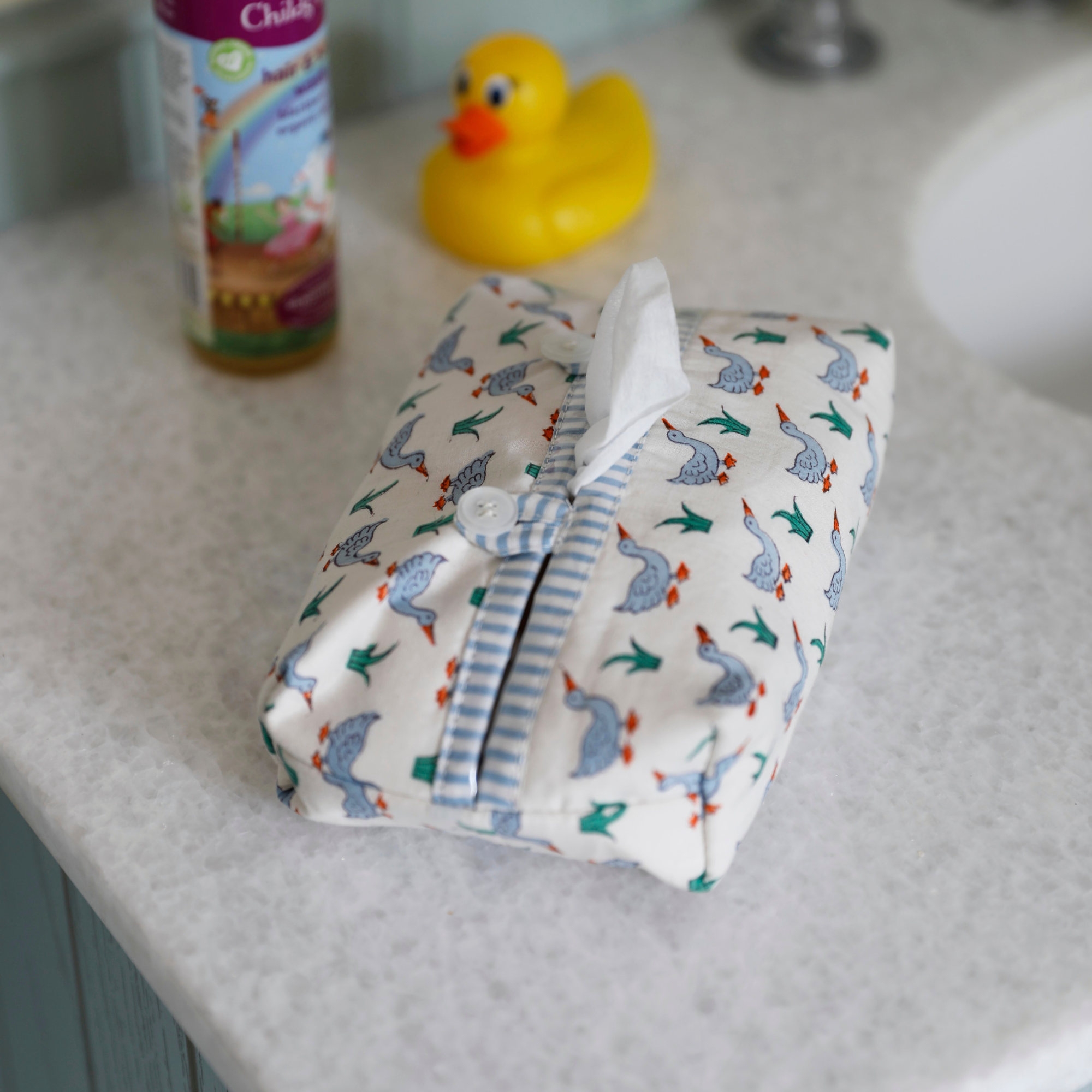 Blue Duck Baby Wipe Cover