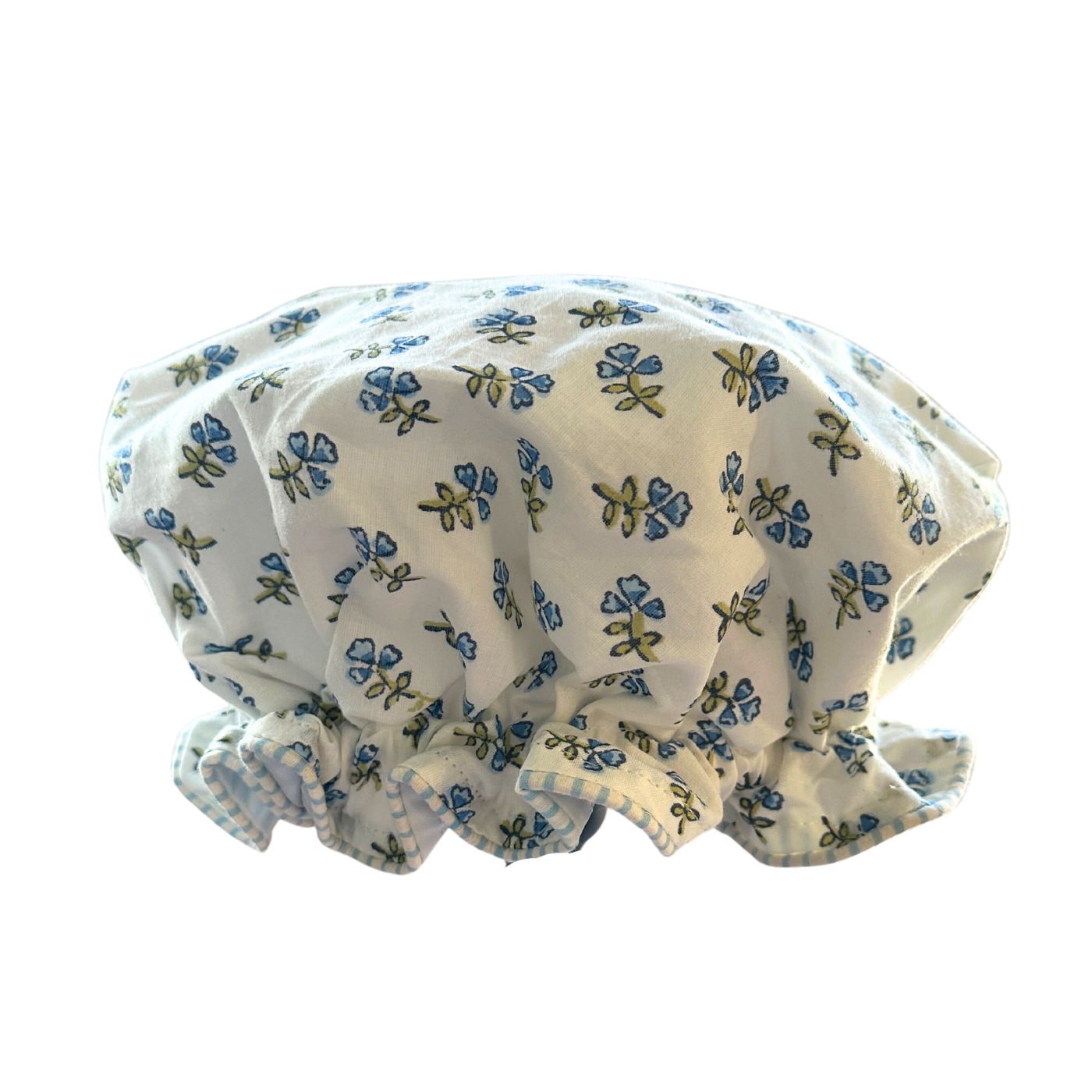 Blue Ditsy Bath Hat
