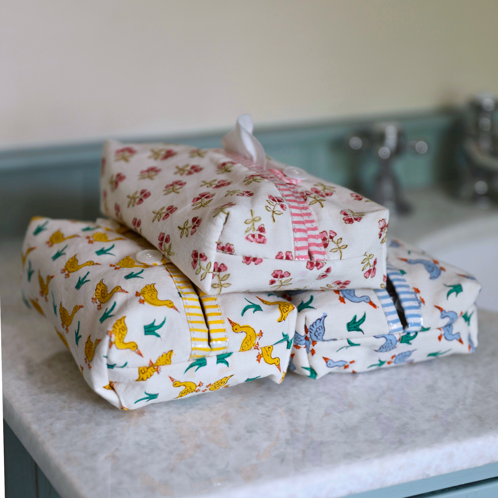 Yellow Duck Baby Wipe Cover