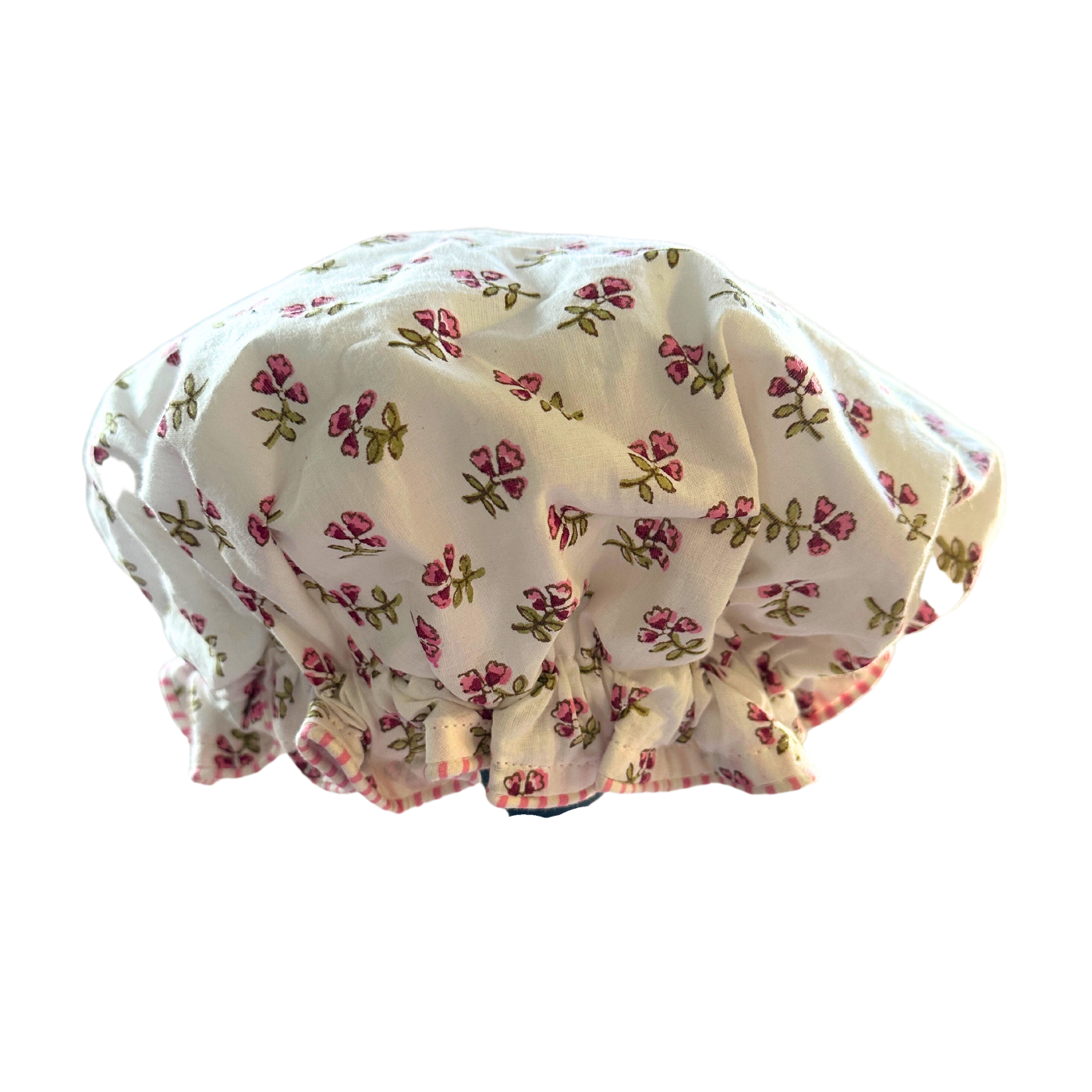 Pink Ditsy Bath Hat
