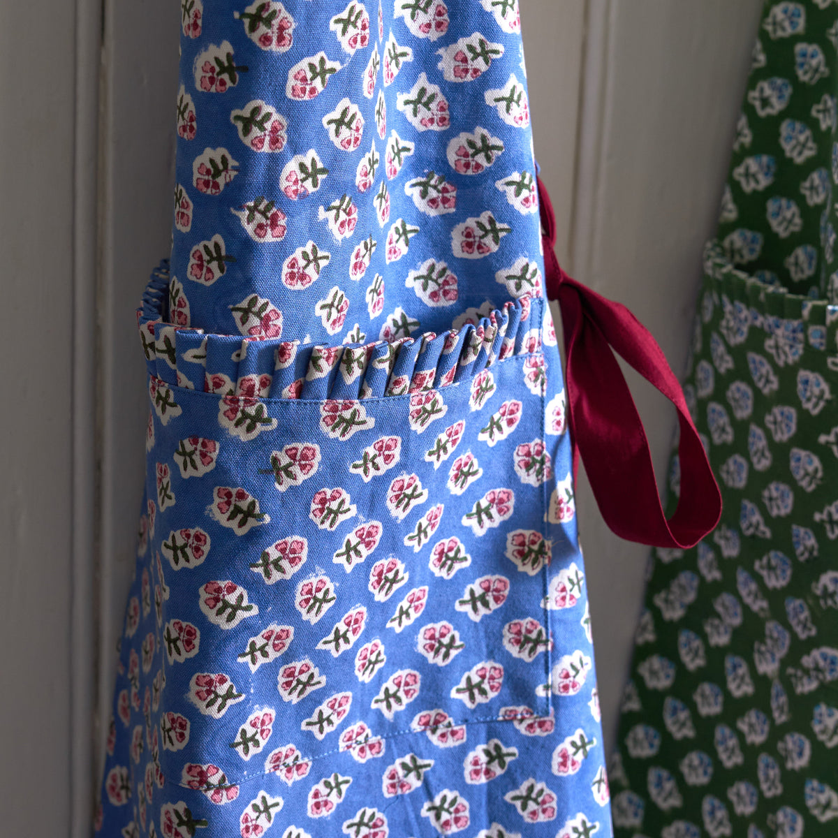 Azure Blue Ditsy Apron