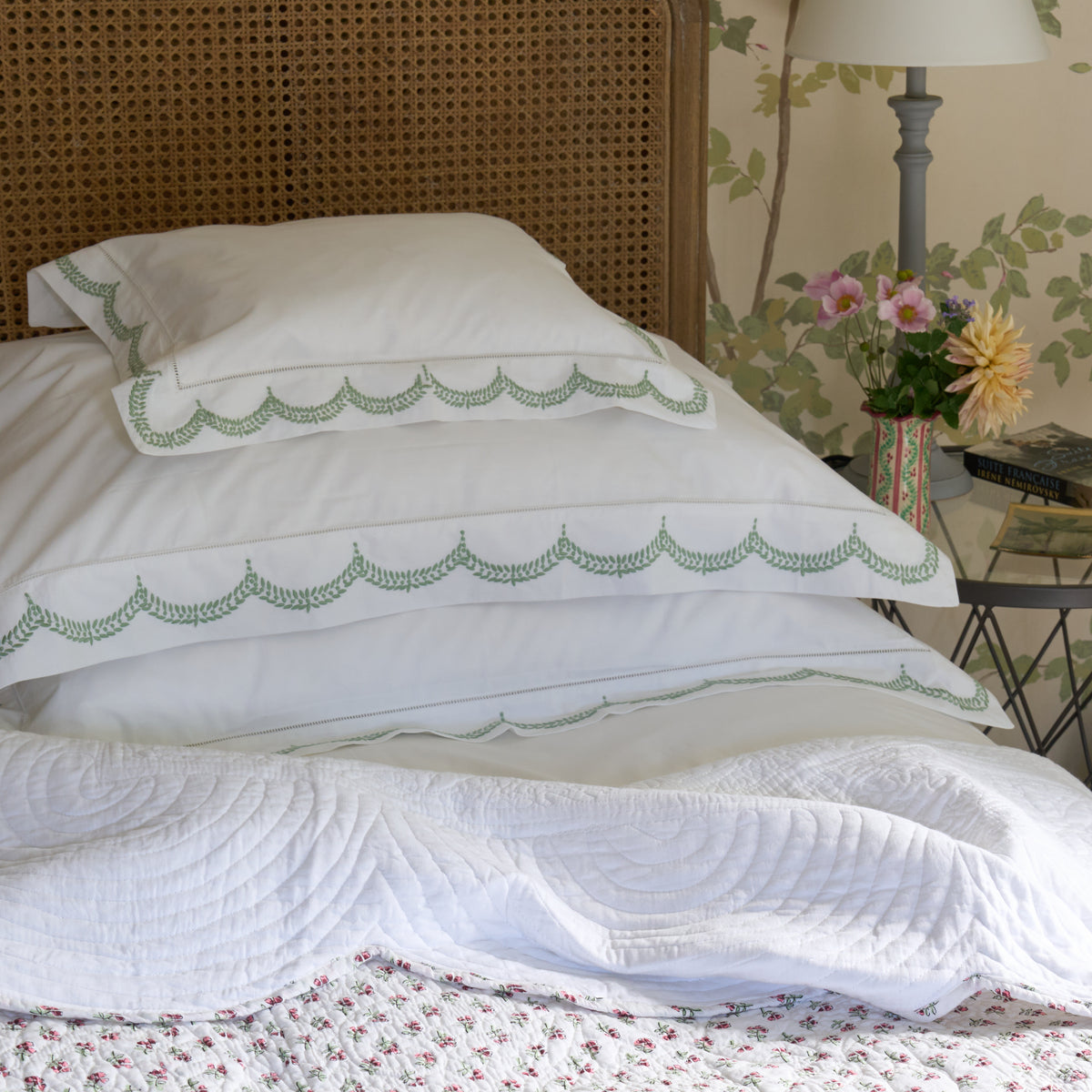 Green Jemima Pillowcase