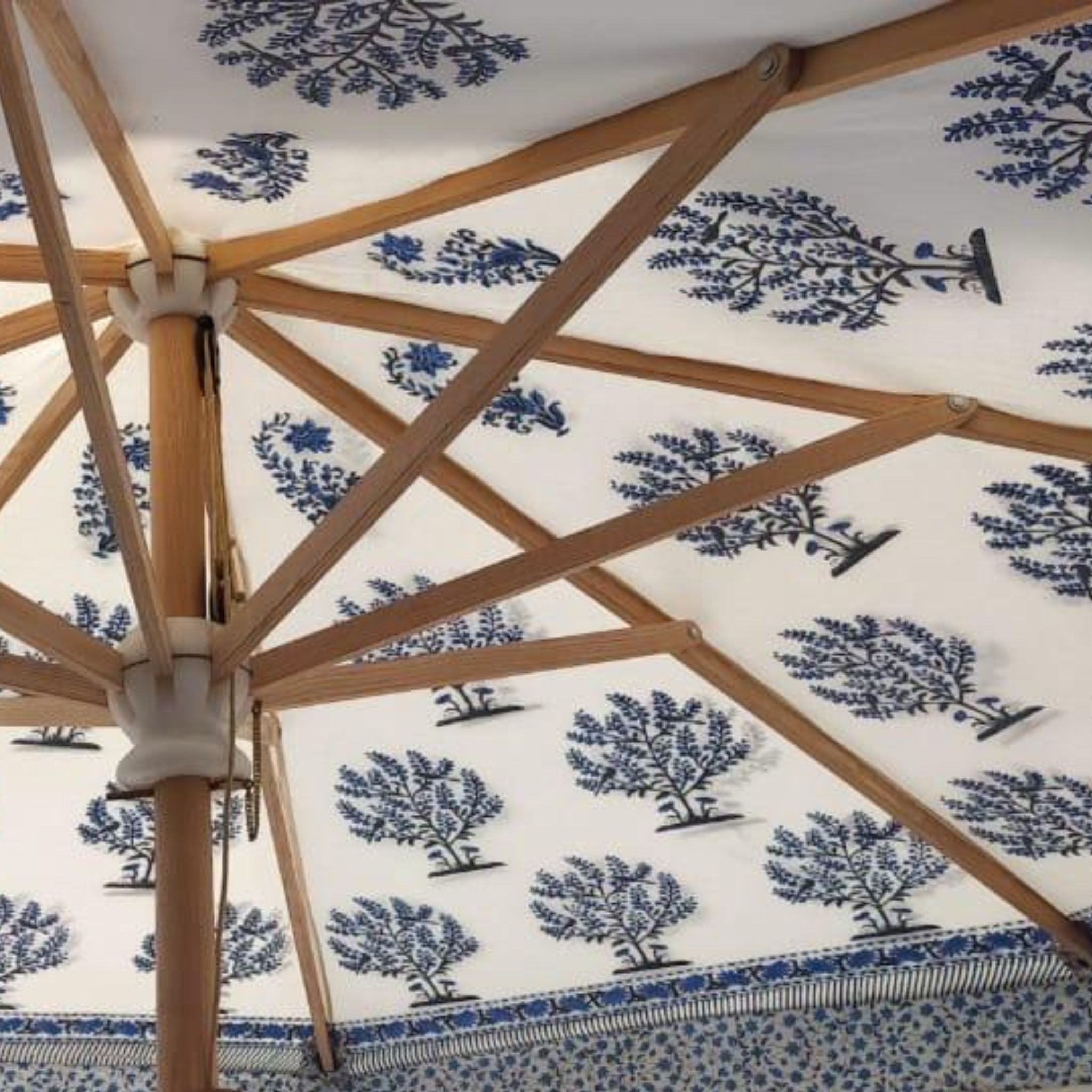 Blue Green Parasol Umbrella