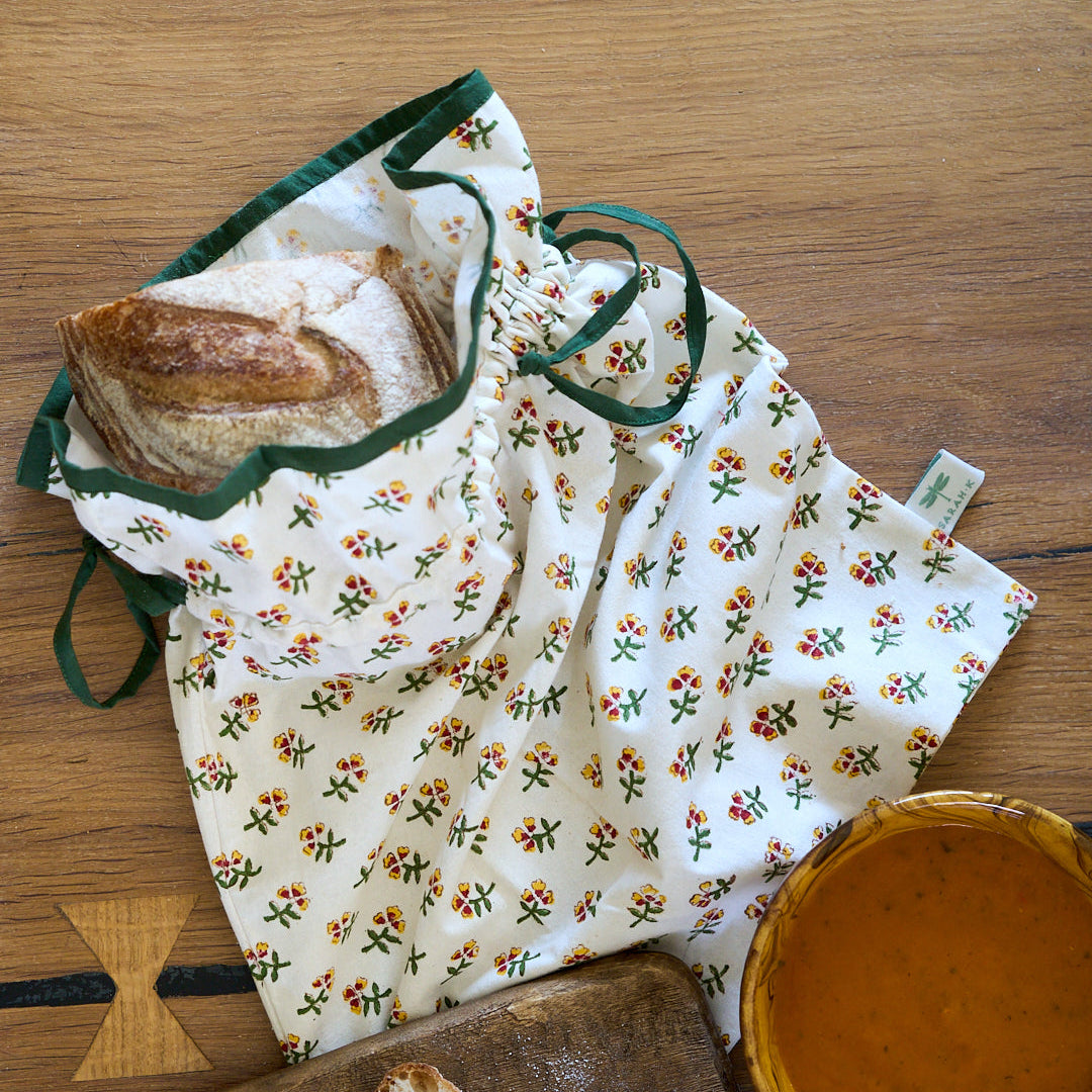 Yellow Ditsy Bread Bag