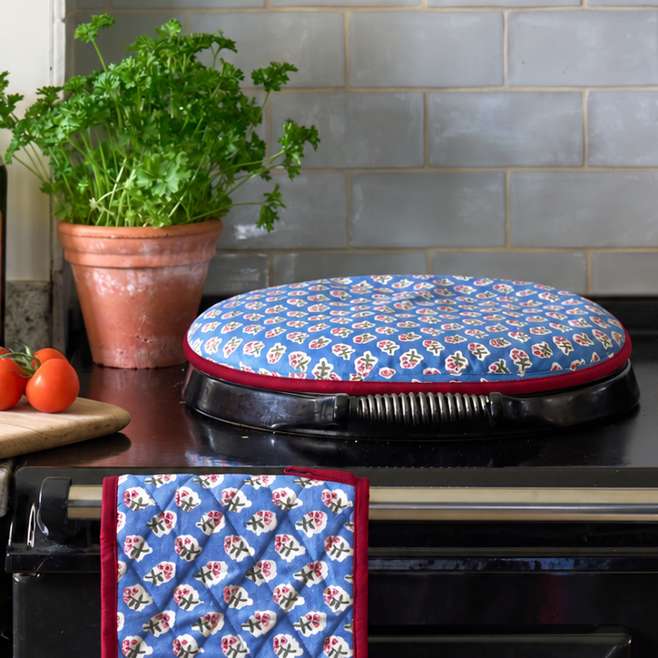 Azure Blue Ditsy AGA Cover