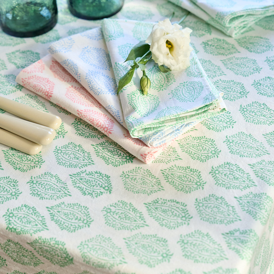 Green Leaf Tablecloth