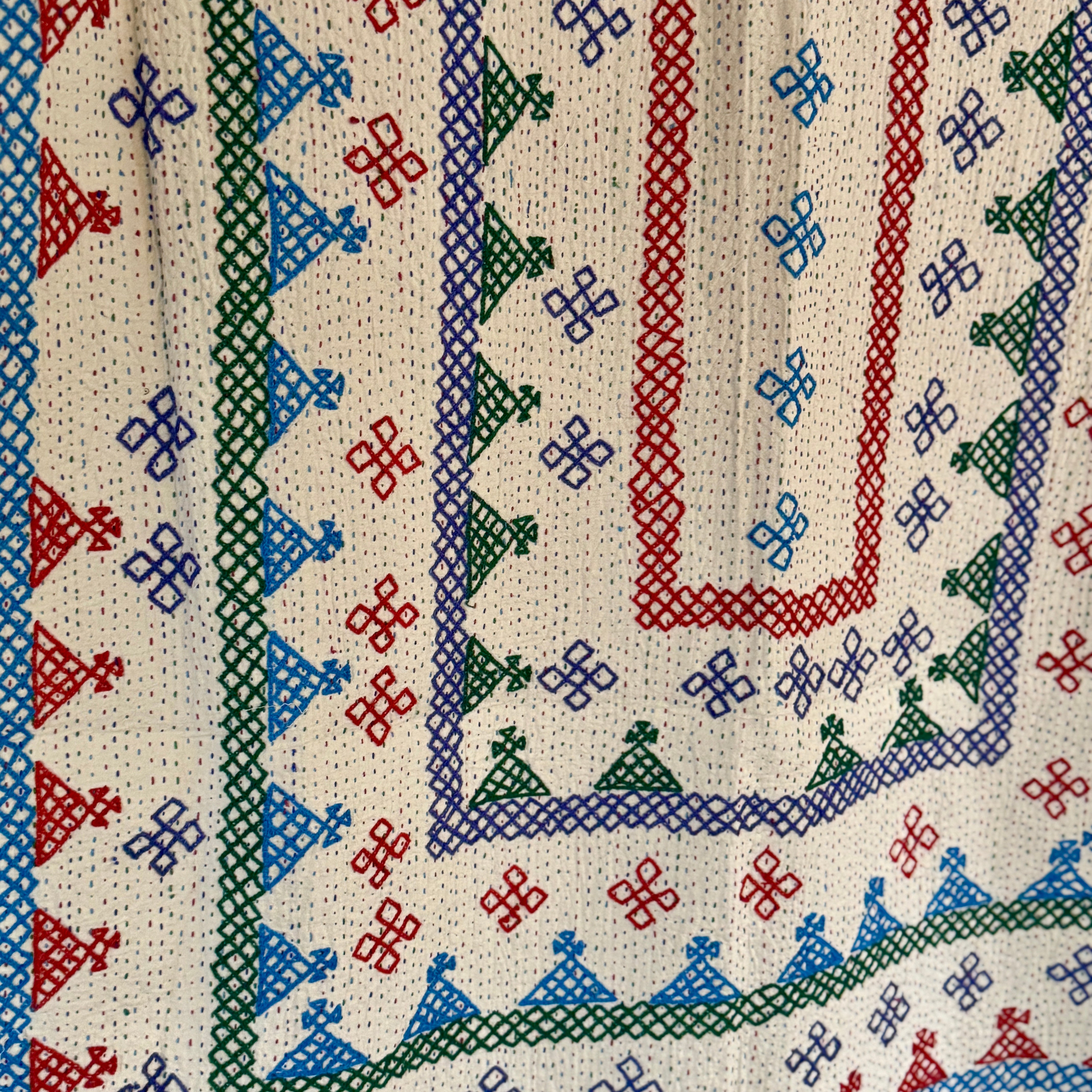 SINGLE KANTHA - RED, PURPLE, GREEN, BLUE