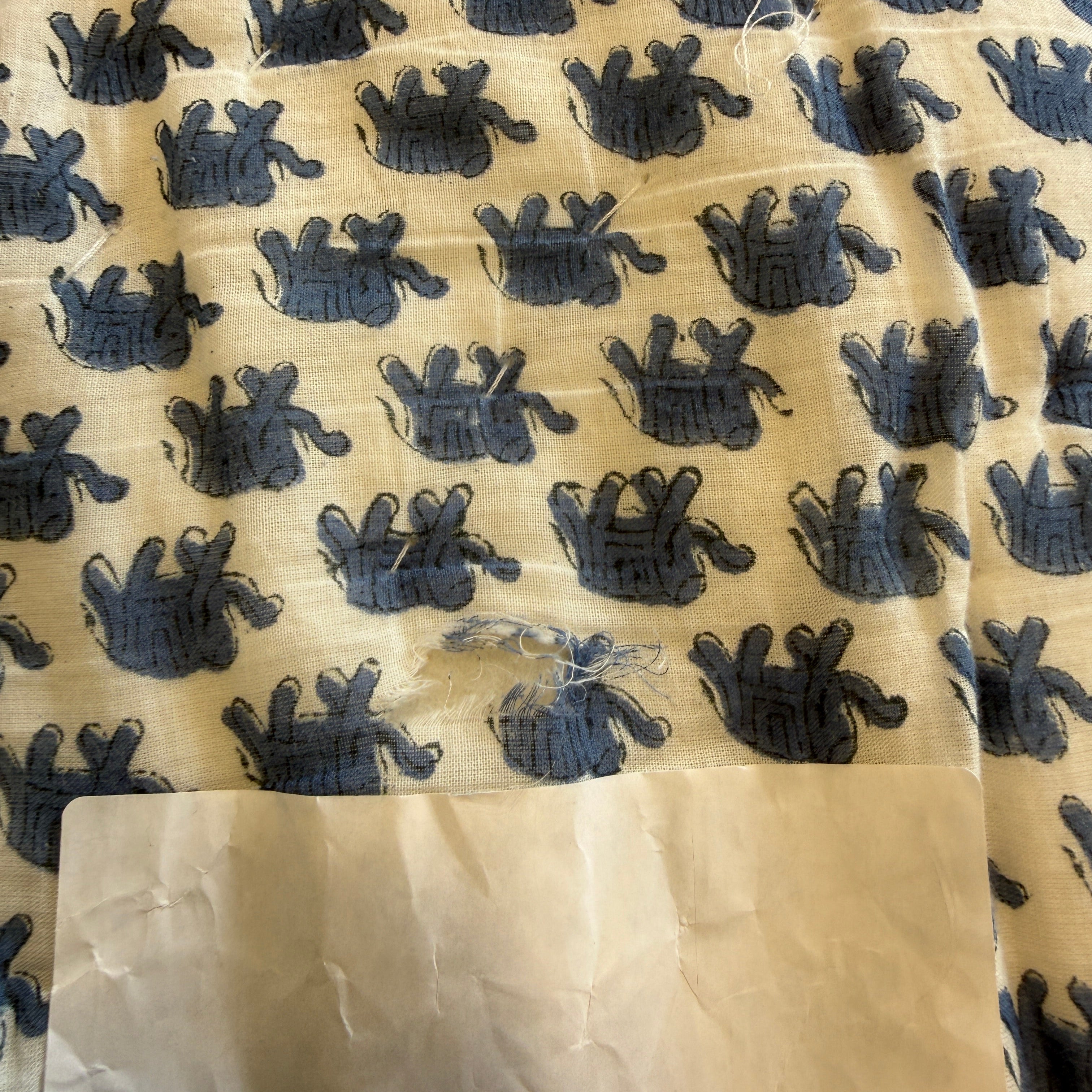 Second - Blue Elephant Quilt (Double)