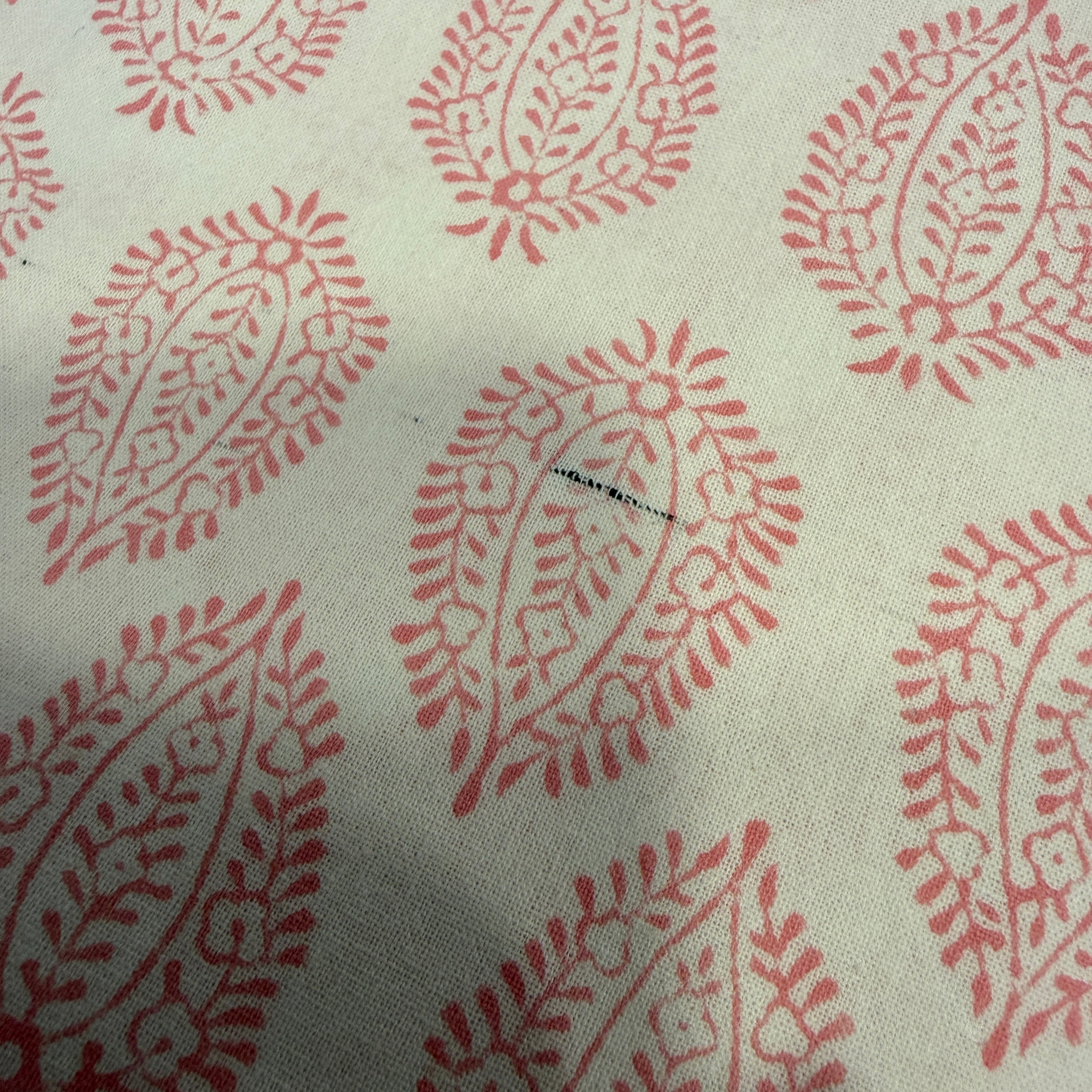 Seconds - Pink Leaf Tablecloth (150cm x 450cm)