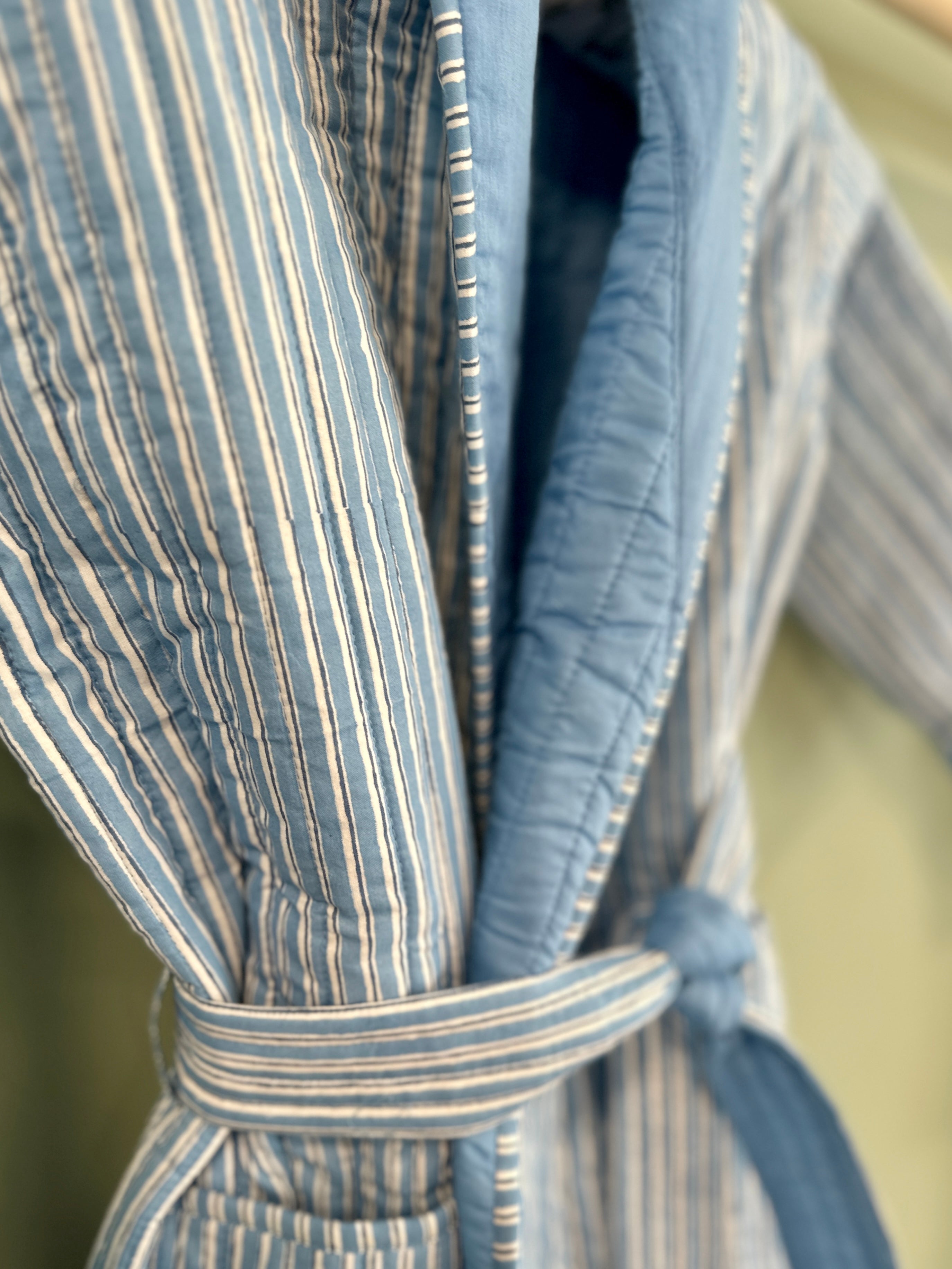 Children's Blue Stripe Dressing Gown