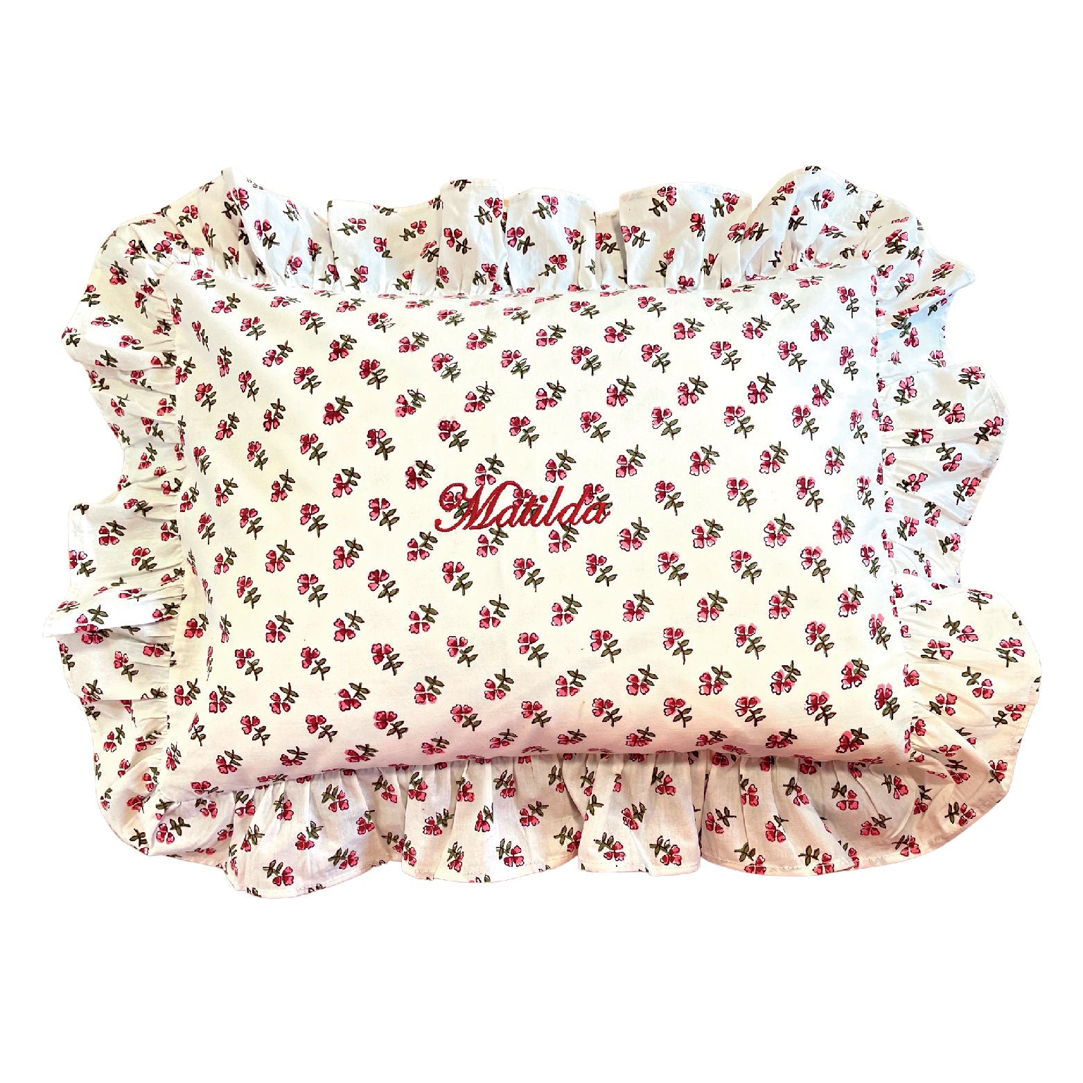 Pink Ditsy Baby Pillowcase