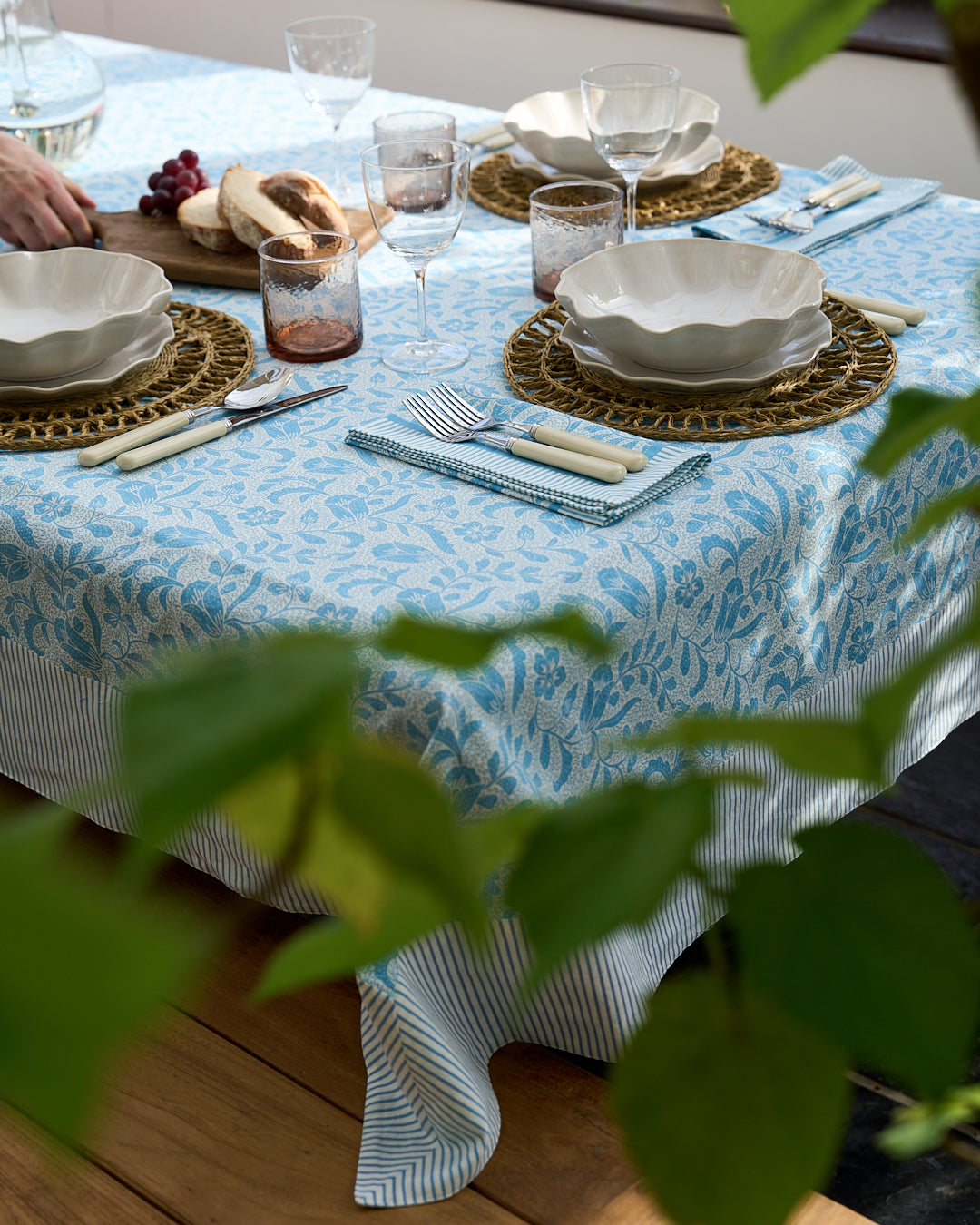 Sample - Aqua Blue Ottilie Napkins - Set of 4