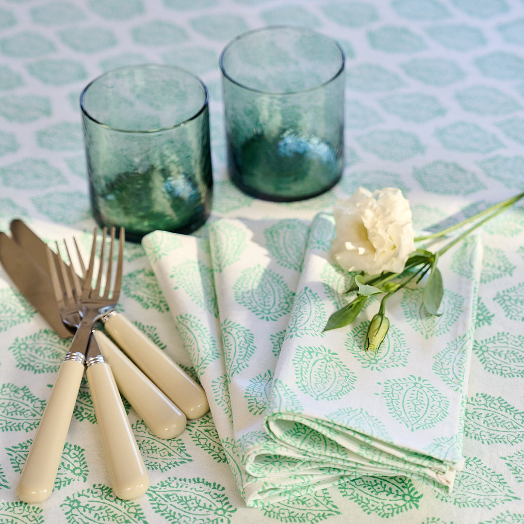 Green Leaf Tablecloth