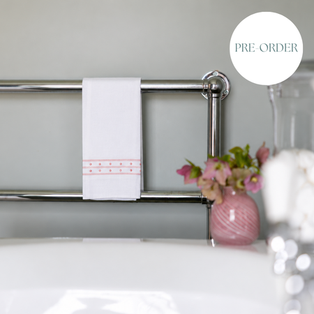 Pink Matilda Linen Hand Towel