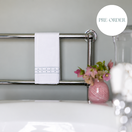 Blue Matilda Linen Hand Towel