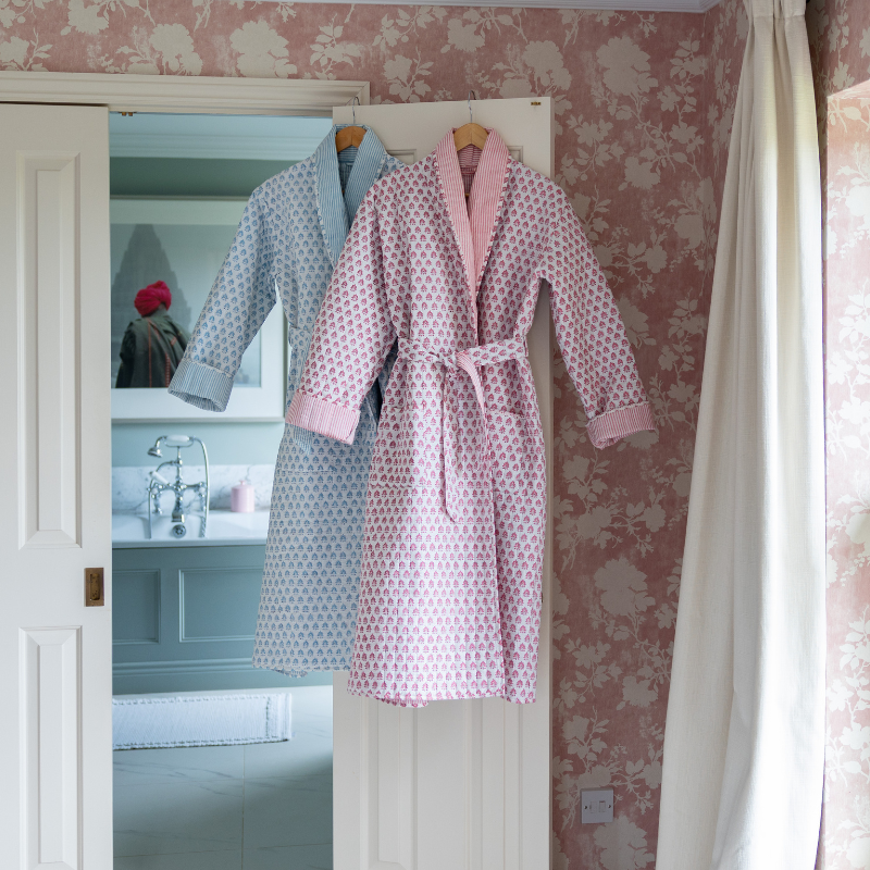 Adult Blue Pomily Dressing Gown