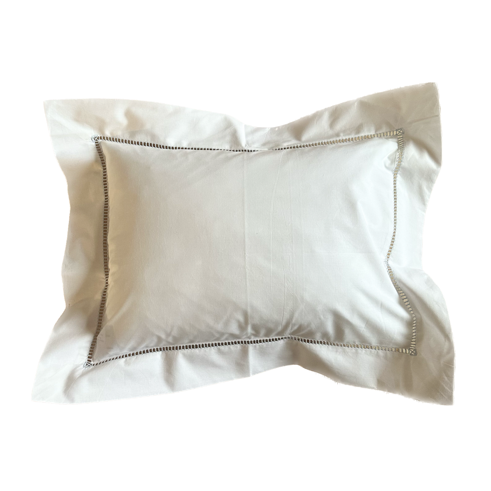 Blue Ladderstitch Baby Pillowcase