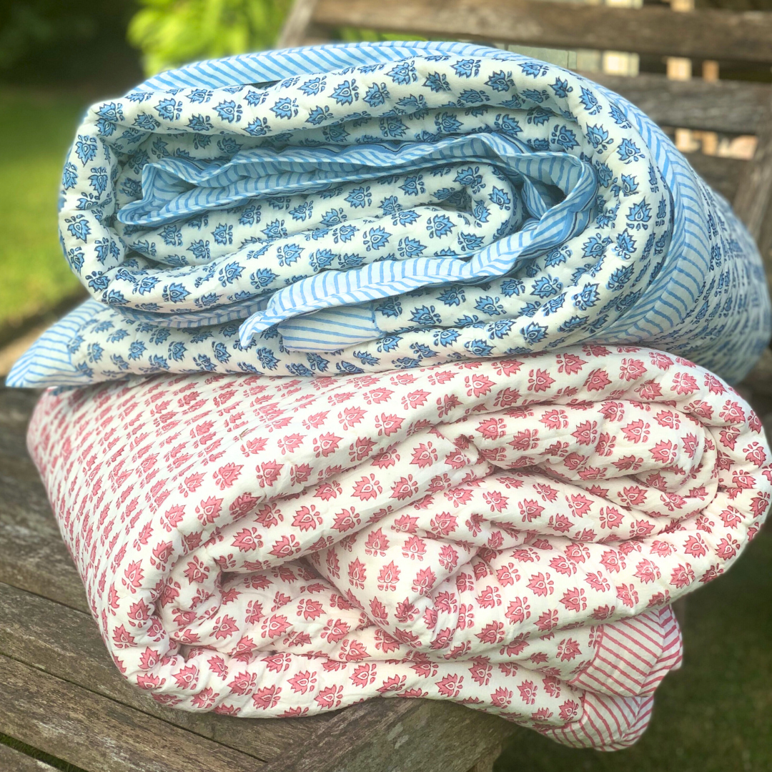Blue Pomily Quilt