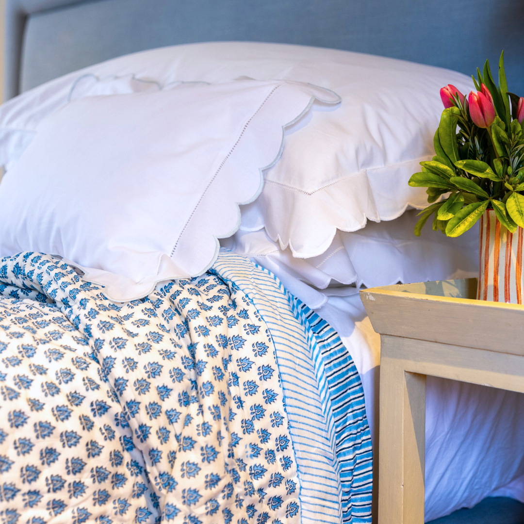 Blue Pomily Quilt