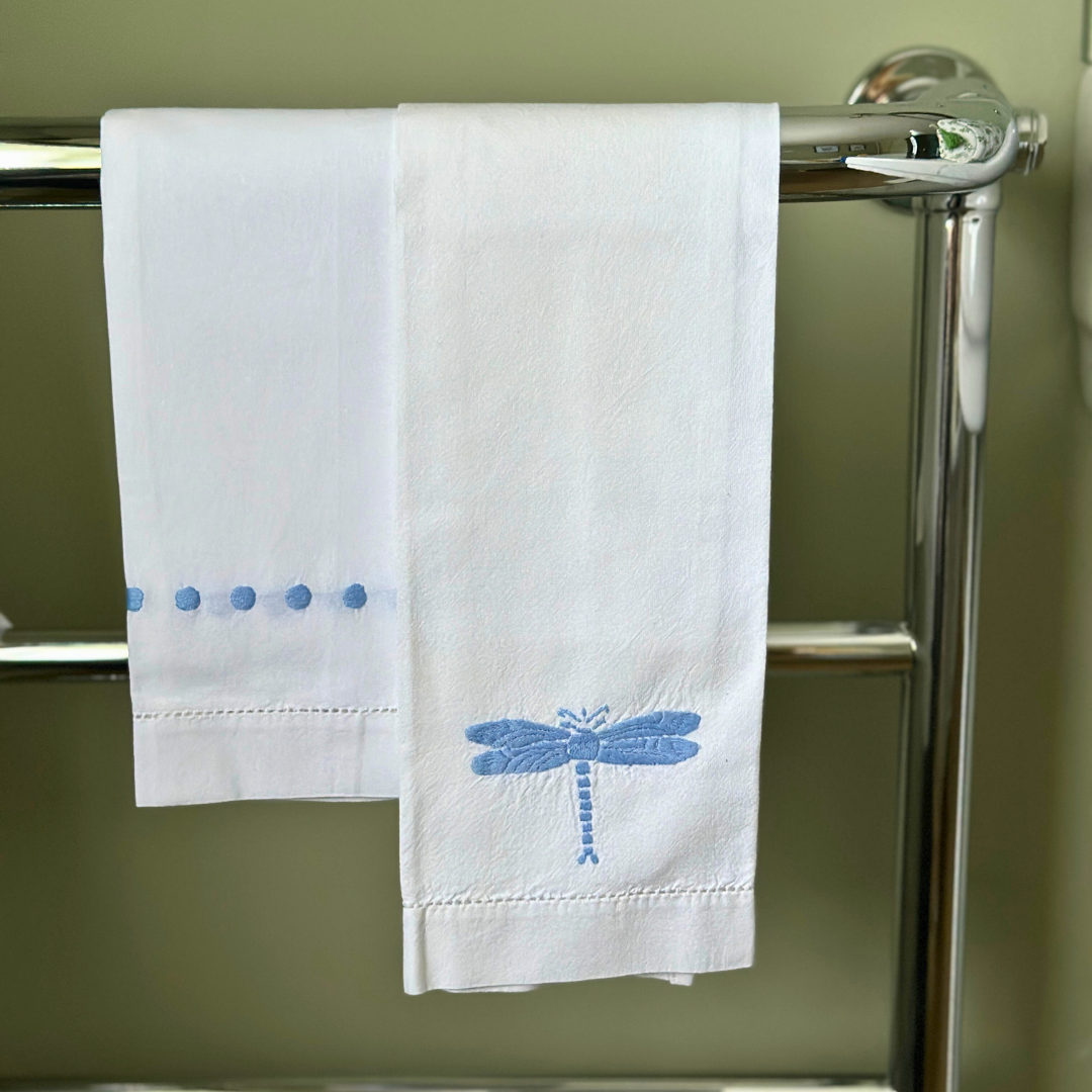 Blue Dots Hand Towel