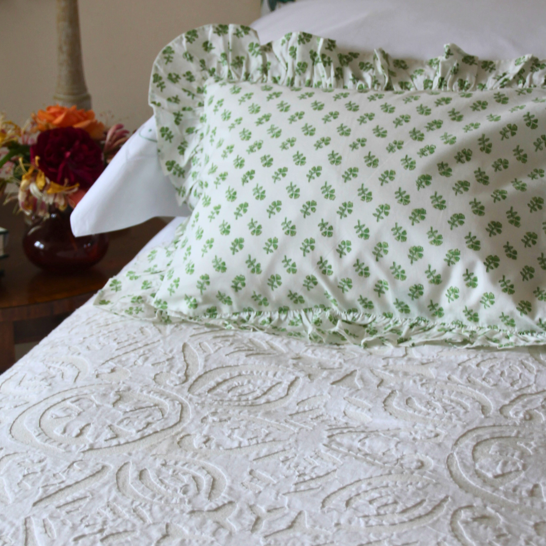 Cut Work Applique Bedspread