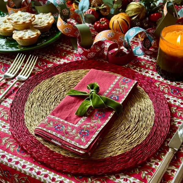 Folk Napkins - Set of 4