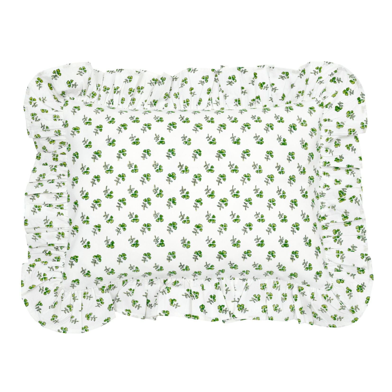 Green Ditsy Pillowcase