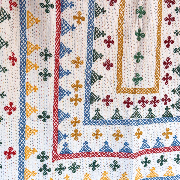 SINGLE KANTHA - PINK, GREEN, RED, BLUE, YELLOW