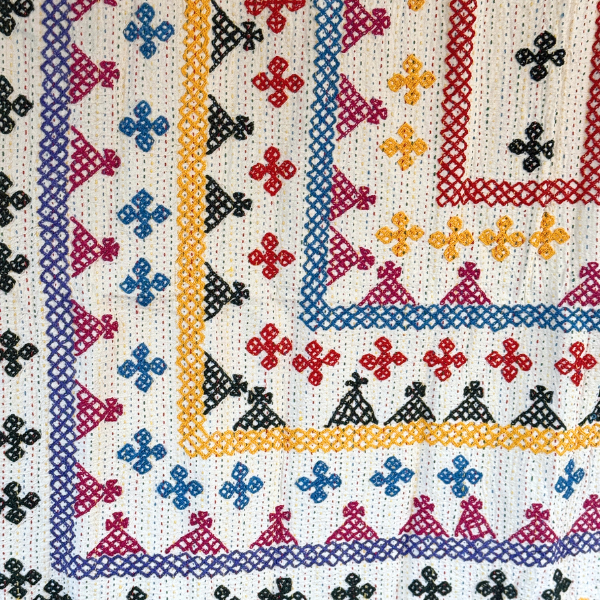 SINGLE KANTHA -RED, YELLOW, GREEN, PURPLE, PINK TEAL