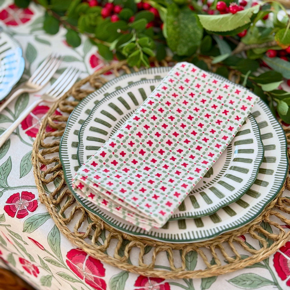 Criss Cross Napkins - Set of 4