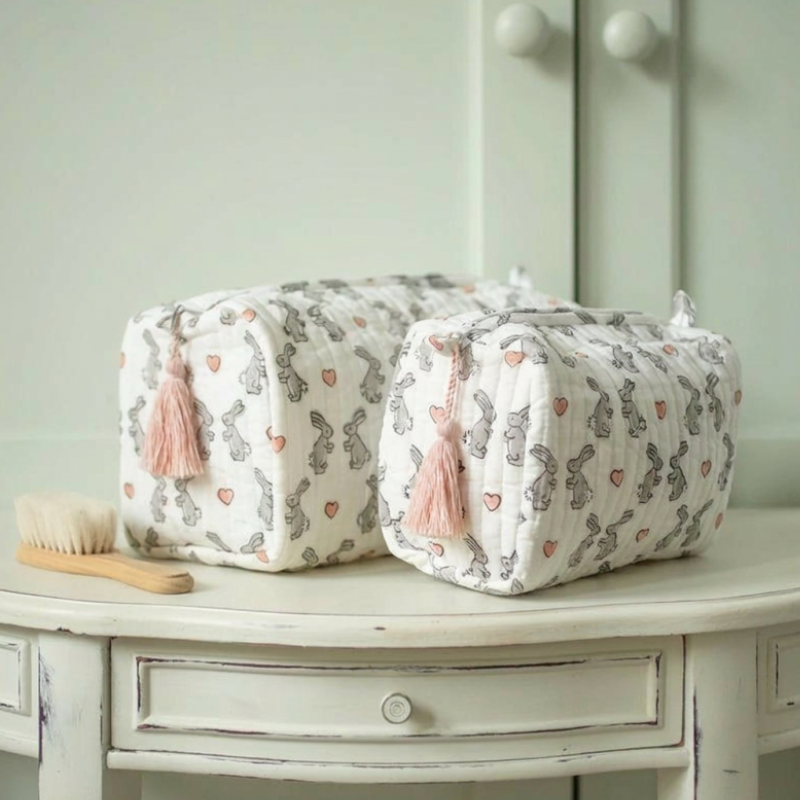 Pink Bunny Wash Bag