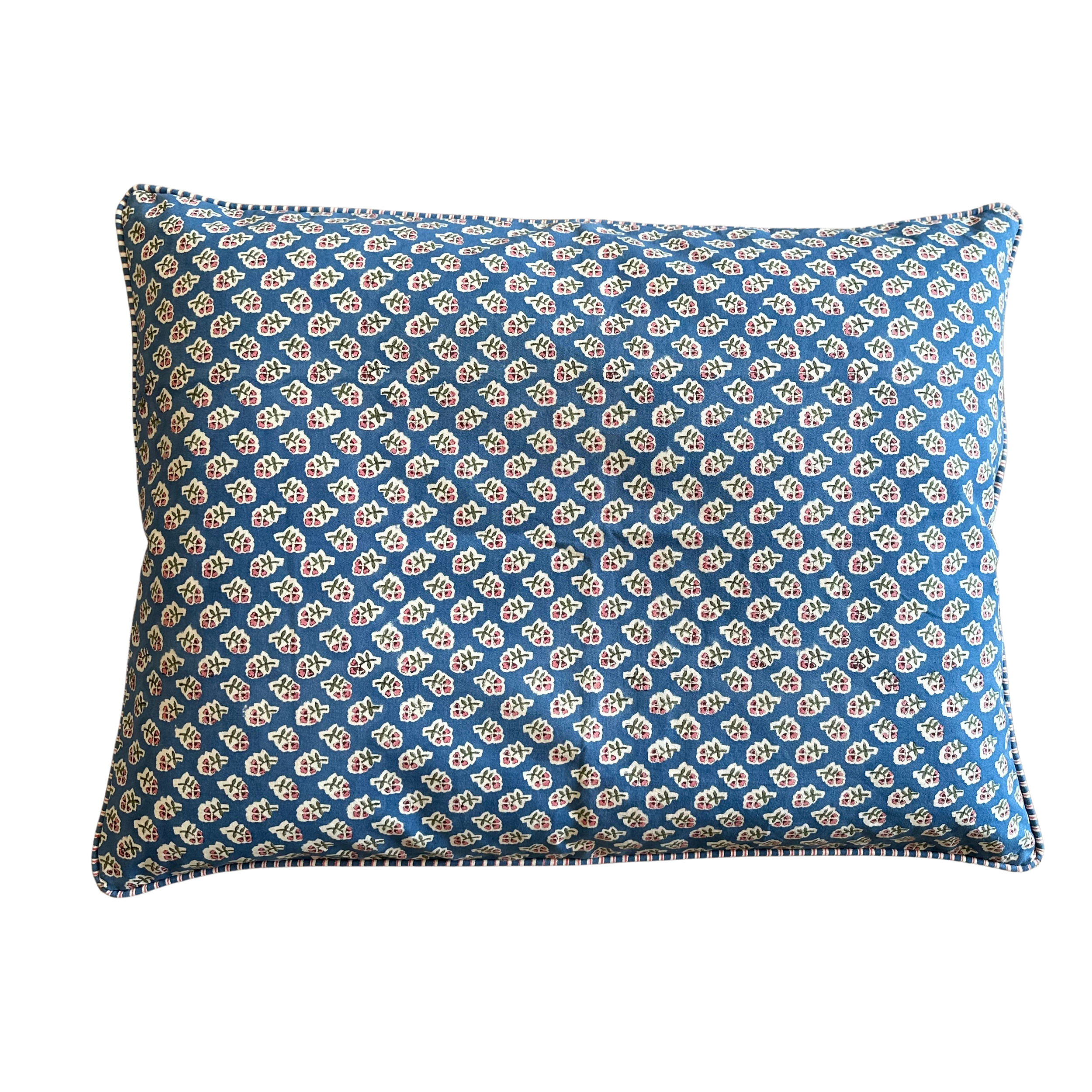 Azure Blue Ditsy Dog Bed