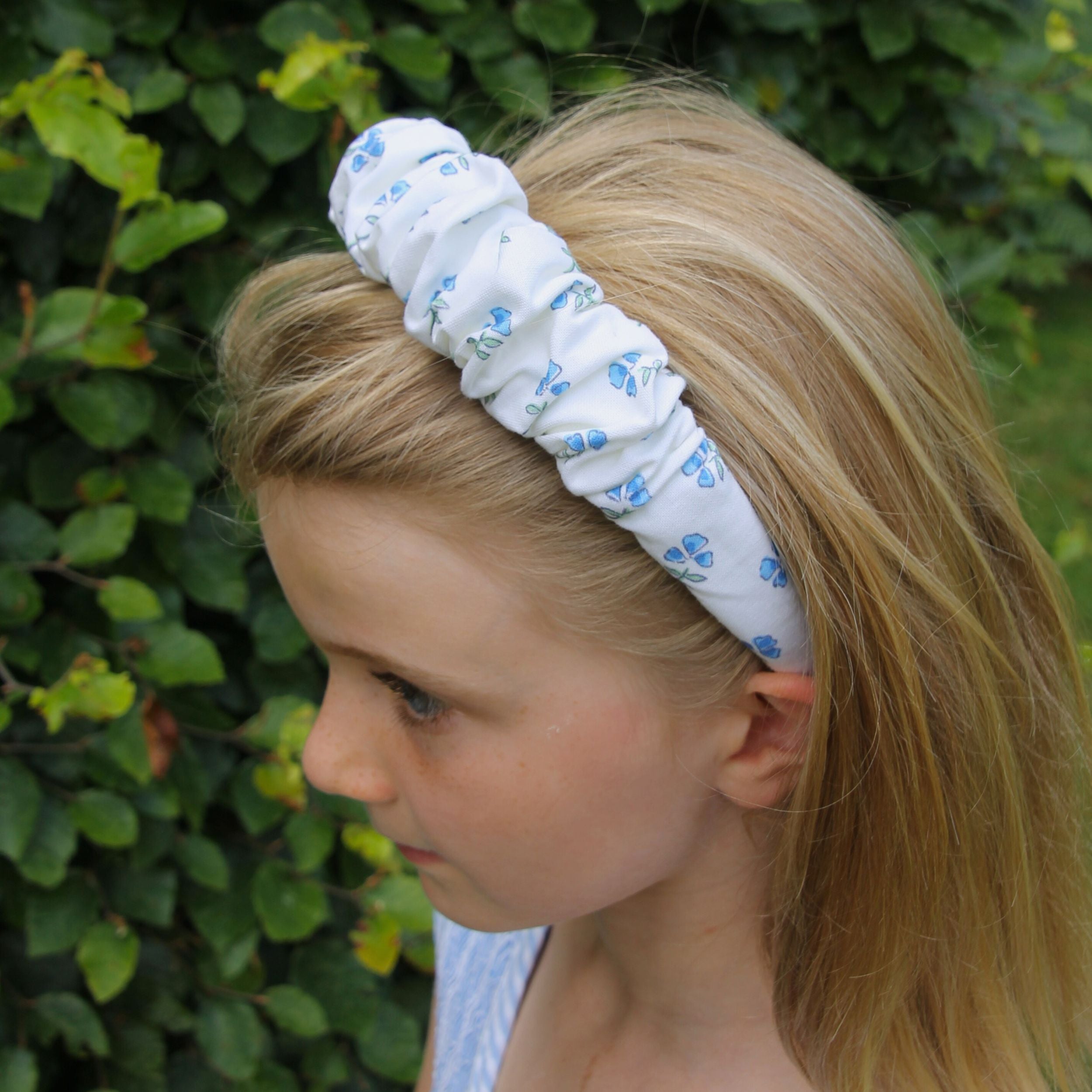 Blue Ditsy Hairband