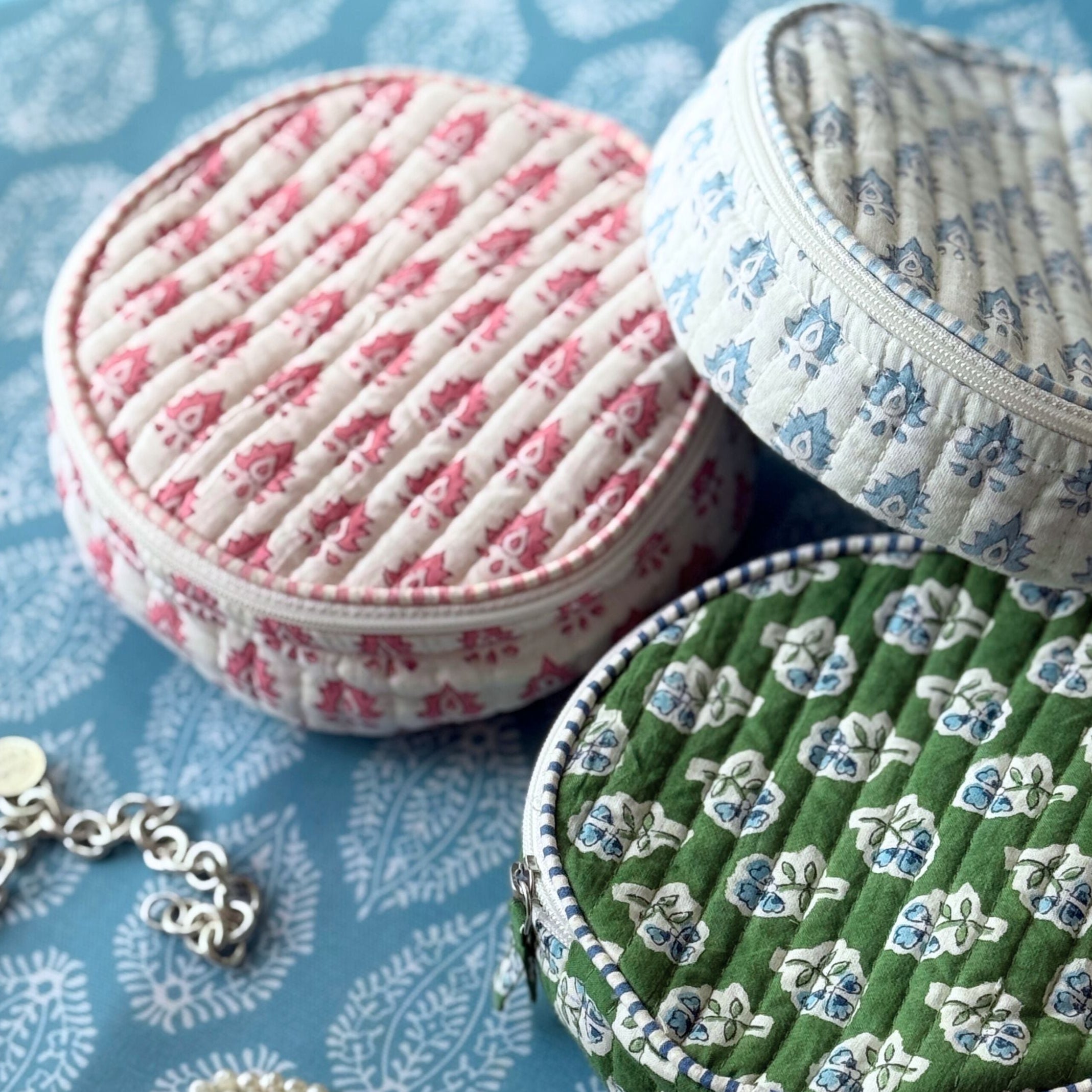 Blue Pomily Jewellery Pouch