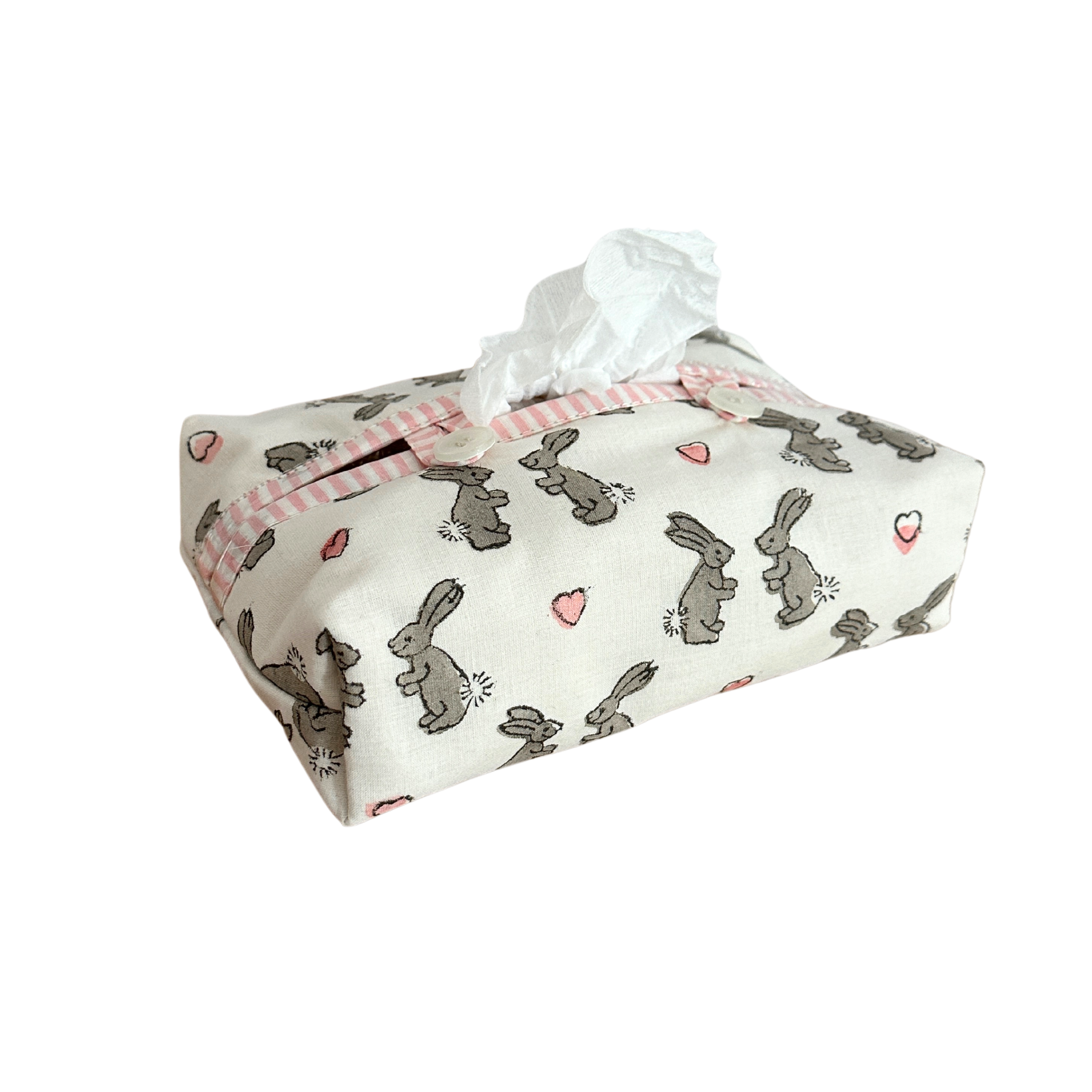 Pink Bunny Baby Wipe Cover
