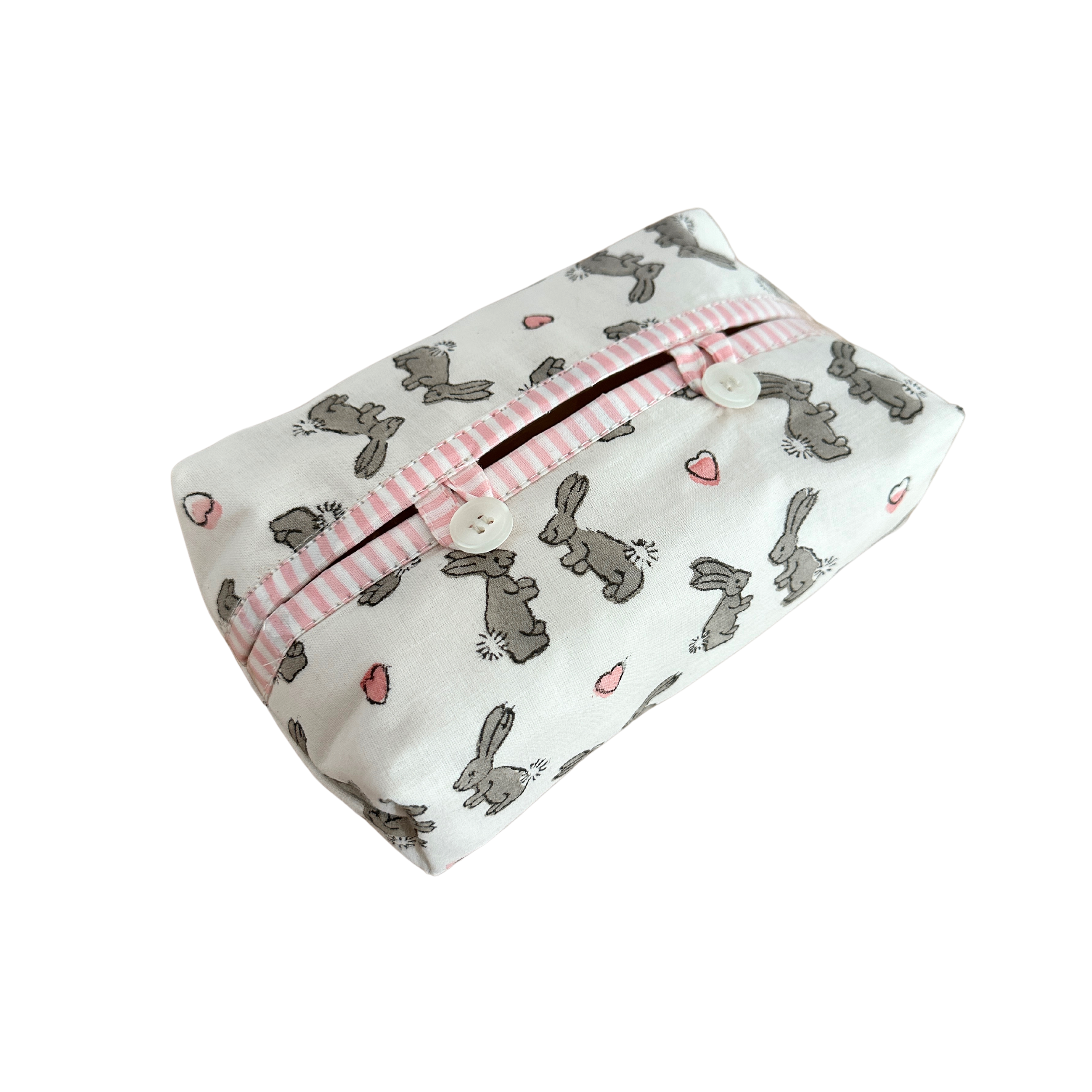 Pink Bunny Baby Wipe Cover