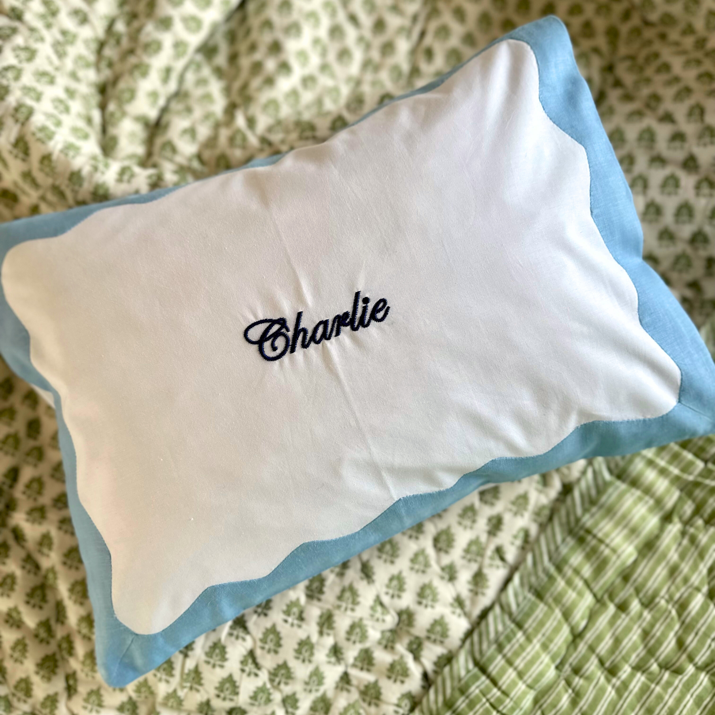 Blue Wave Baby Boudoir Pillowcase