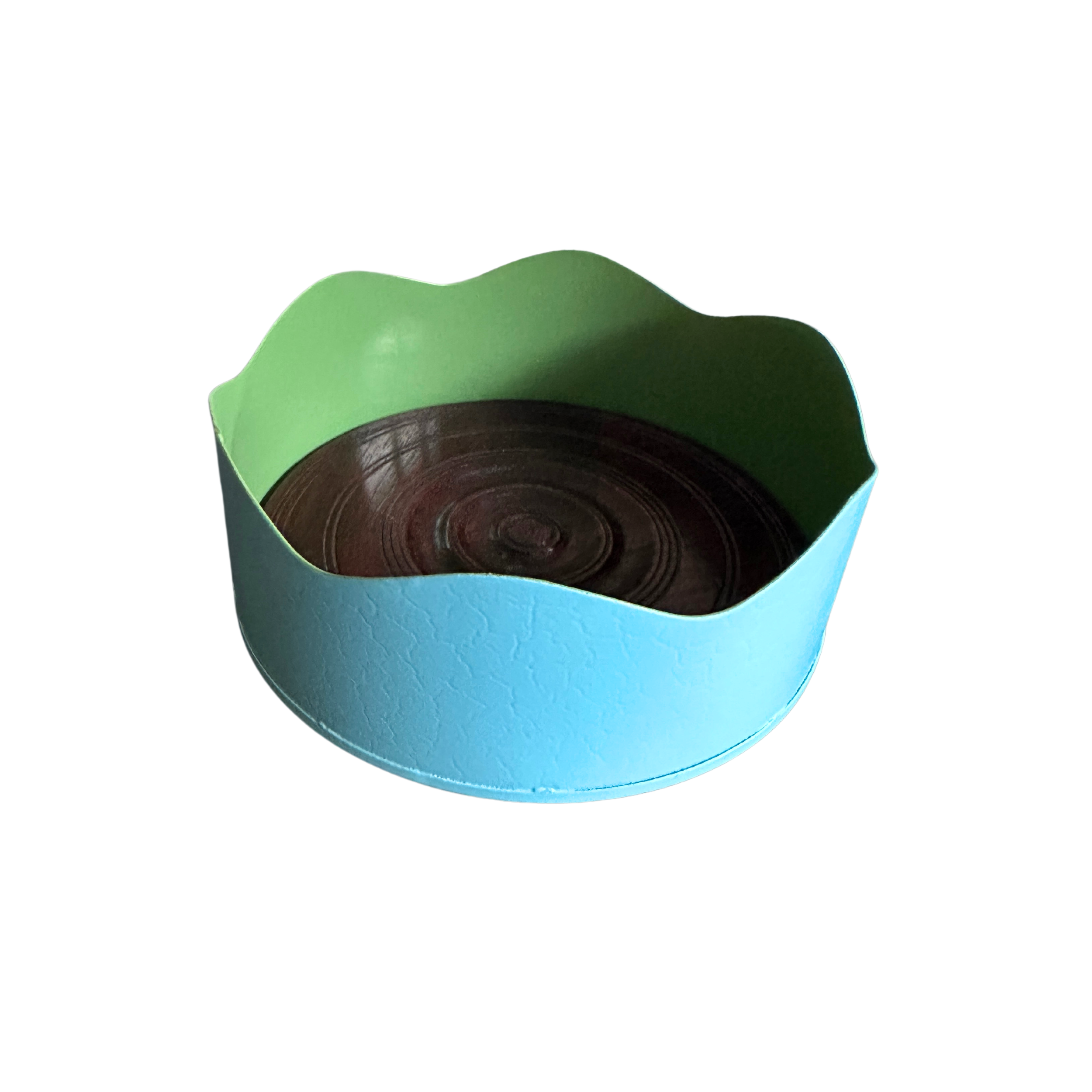 Toleware Wine Coaster - Sky Blue & Light Green