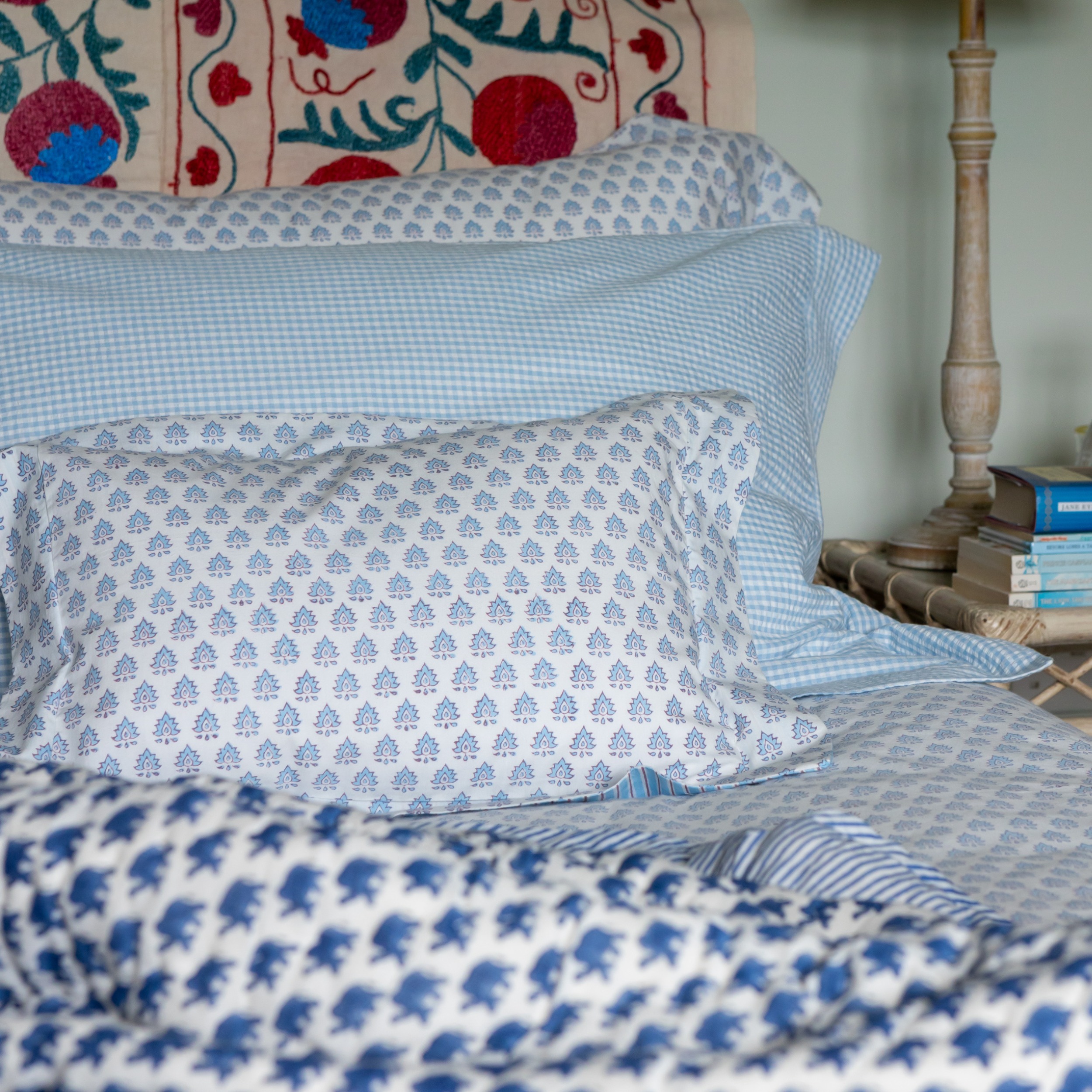 Blue Pomily Pillowcase