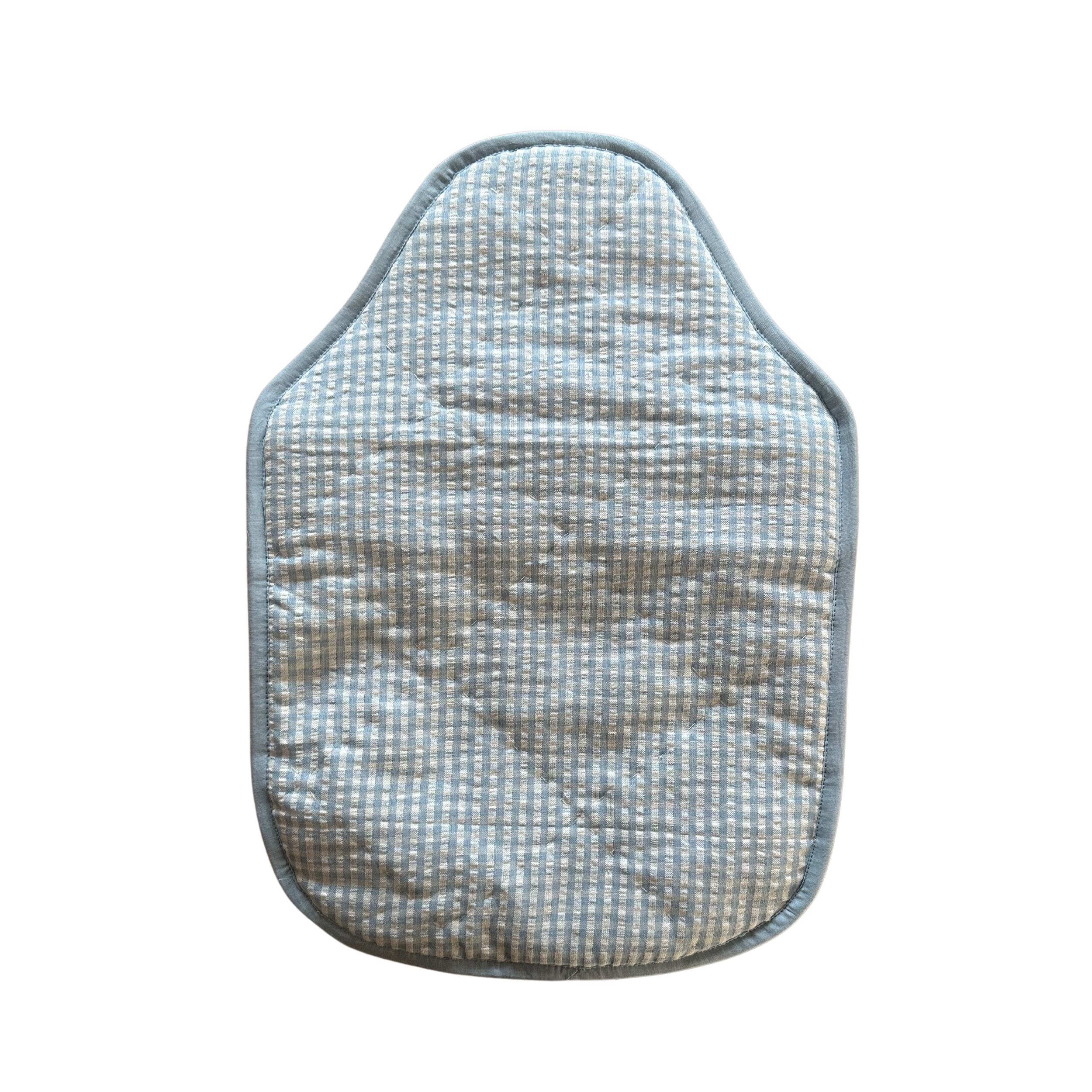 Blue Gingham Hot Water Bottle Cover
