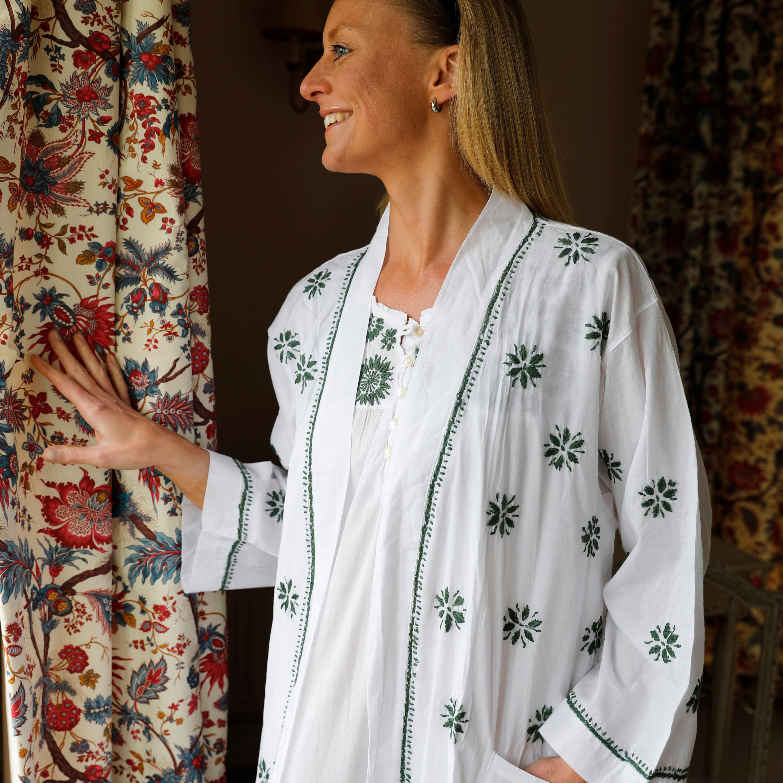 Moss Green Kimono