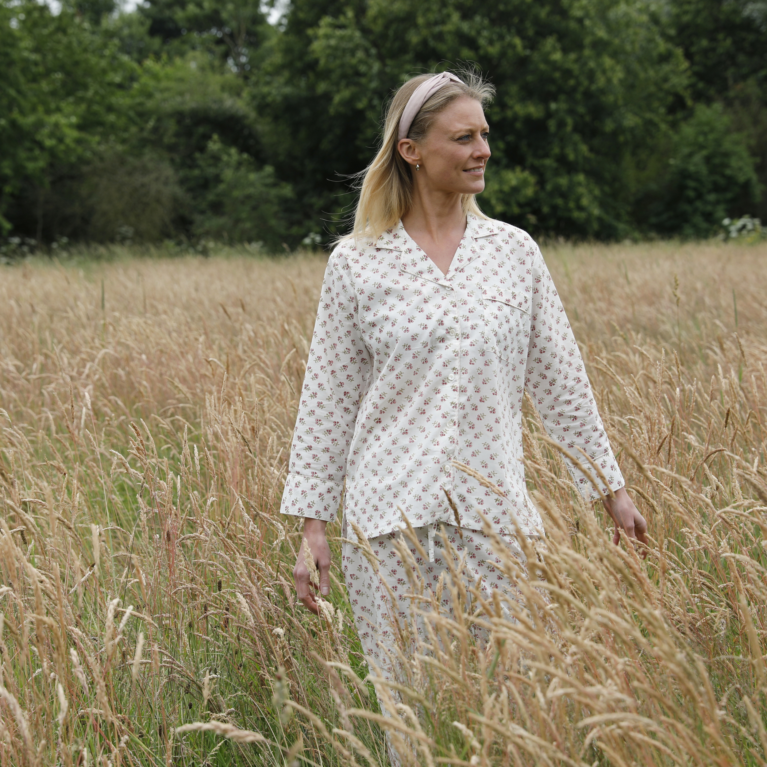 Women's Pink Ditsy Pyjamas