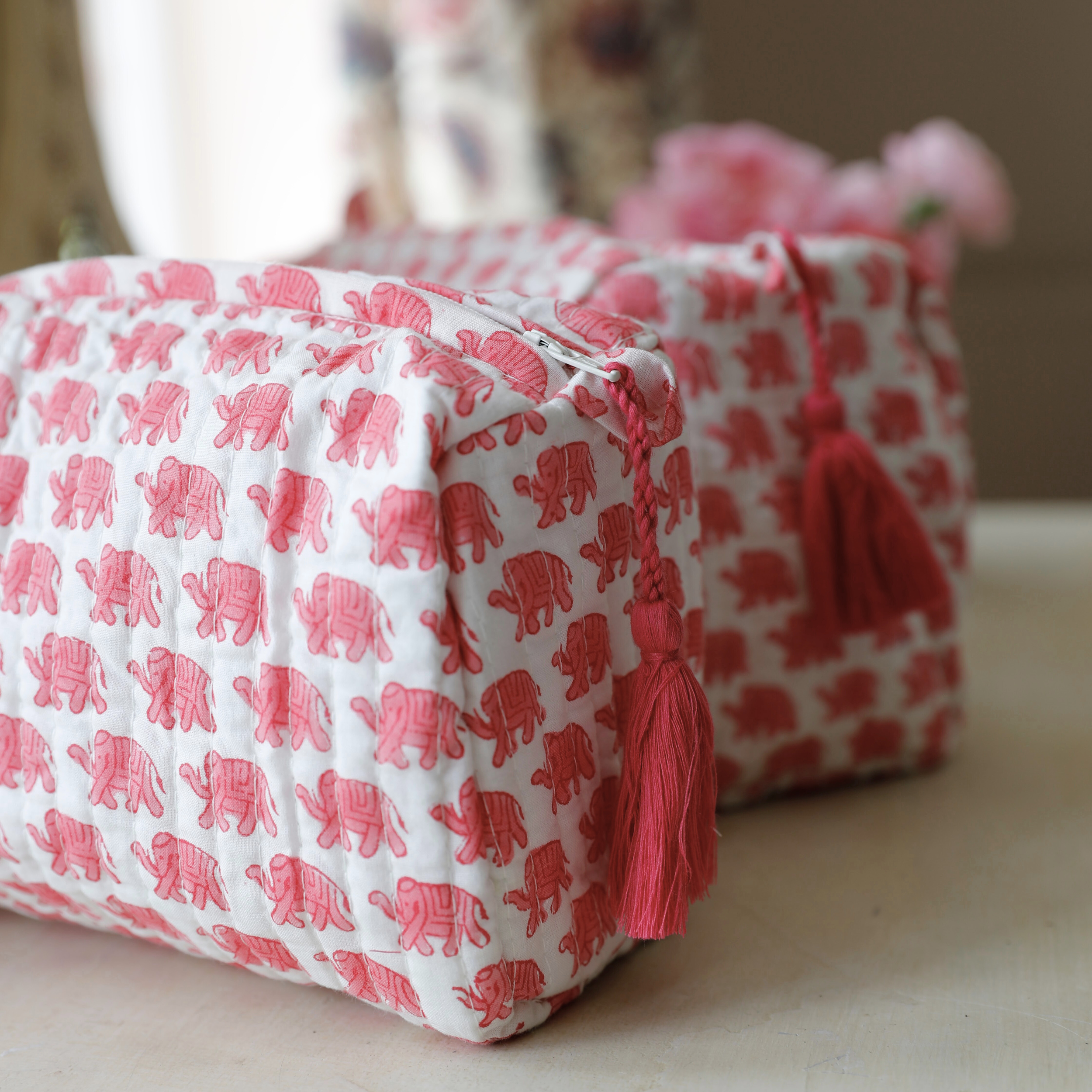 Pink Elephant Wash Bag