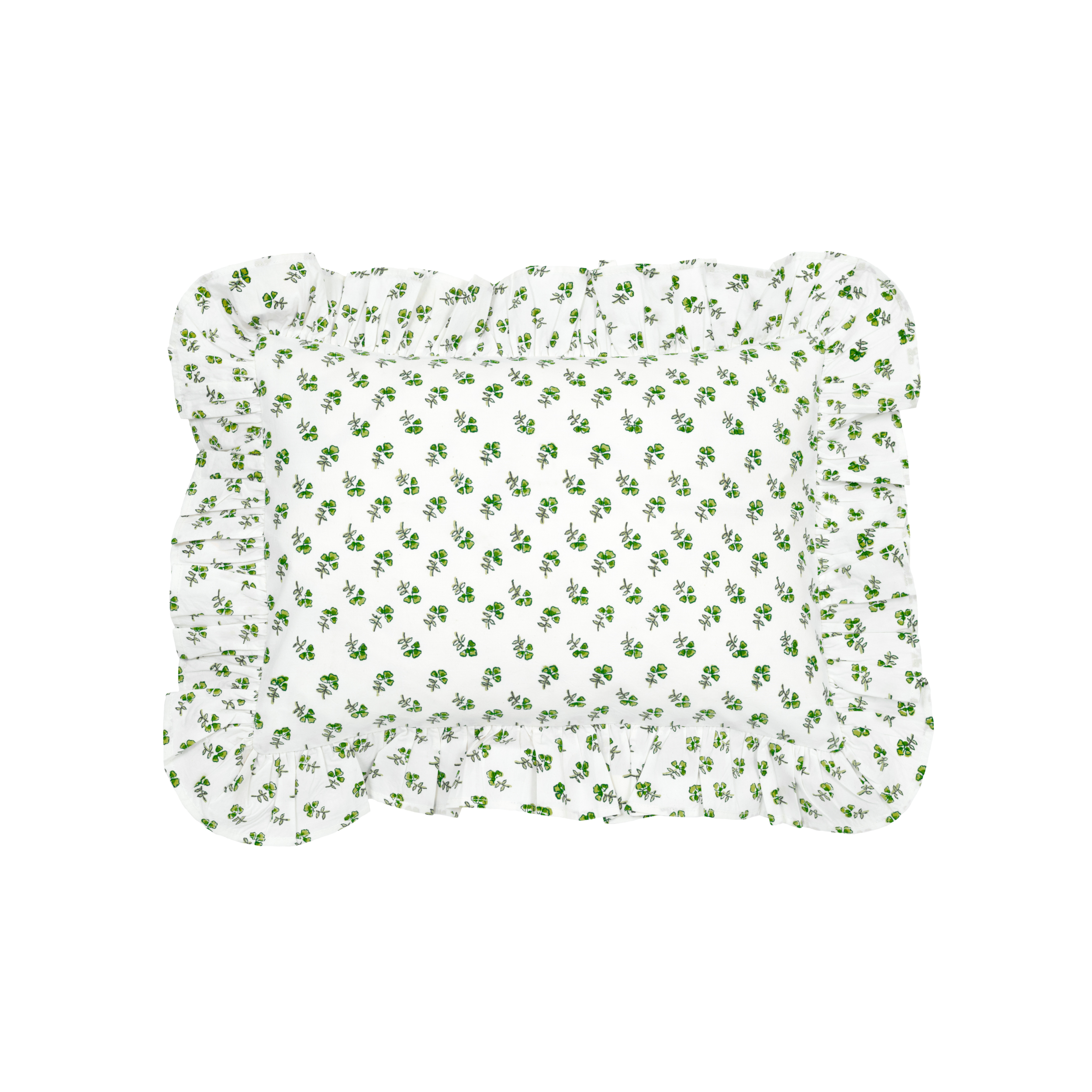 Green Ditsy Baby Boudoir Pillowcase
