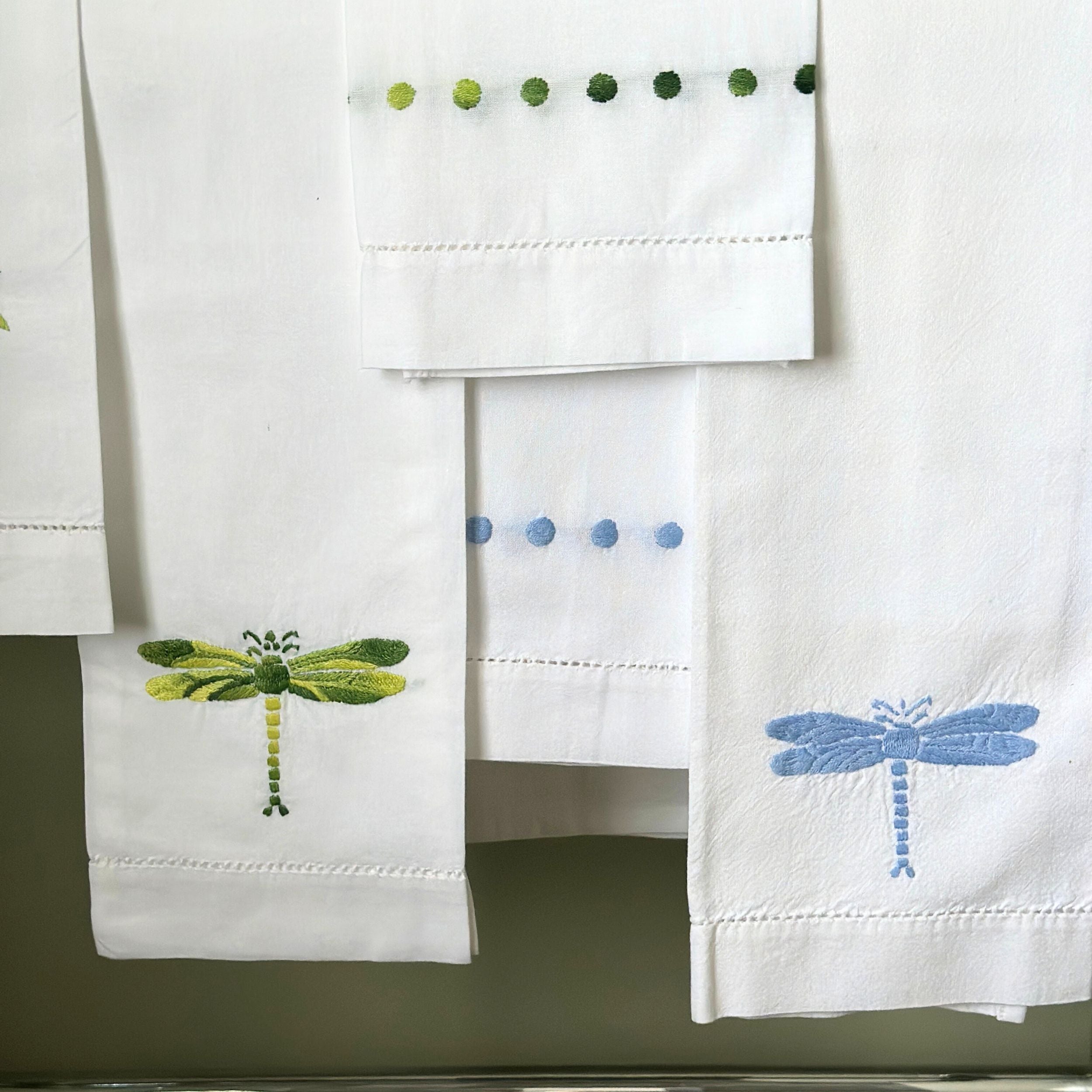 Blue Dragonfly Hand Towel