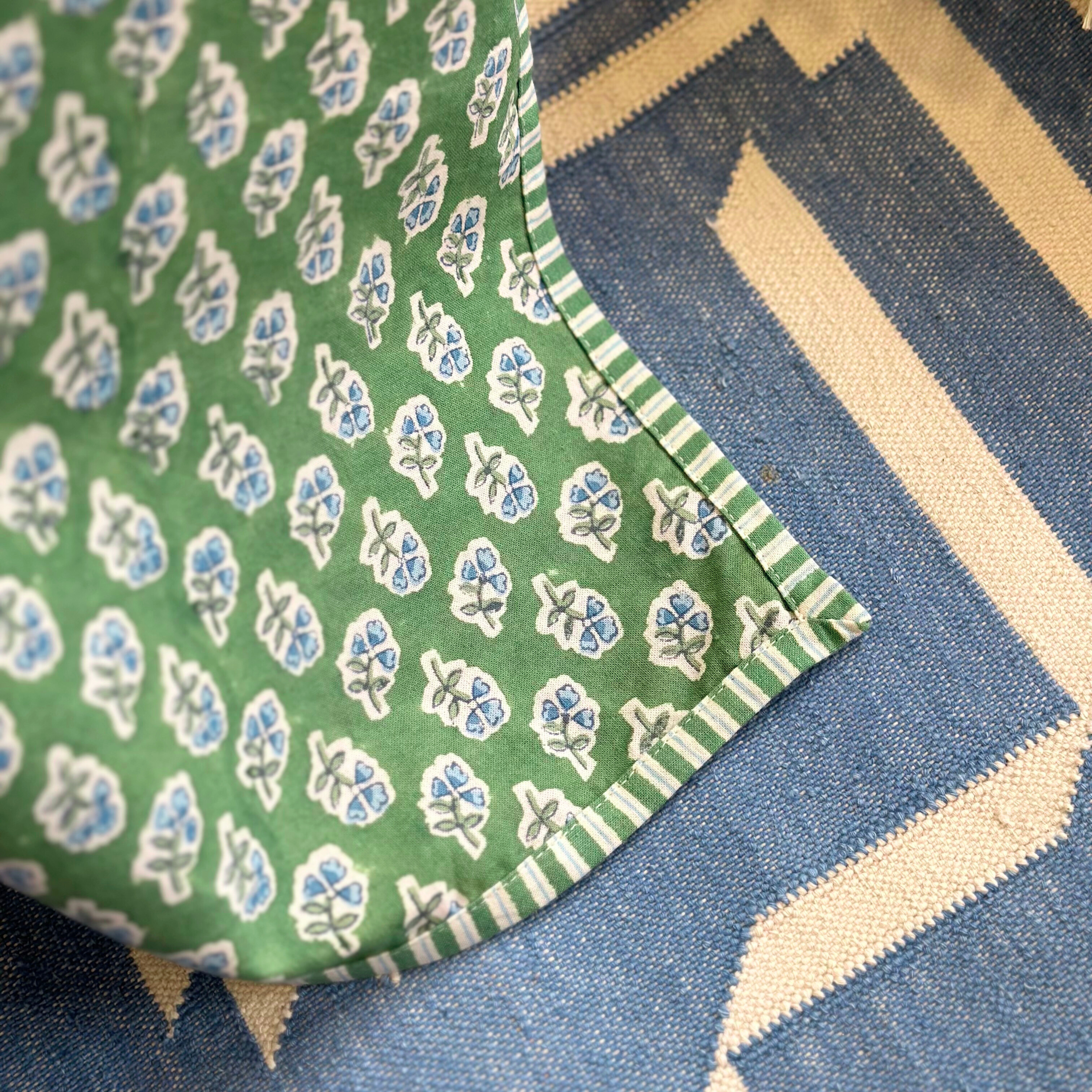 Apple Green Ditsy Tablecloth