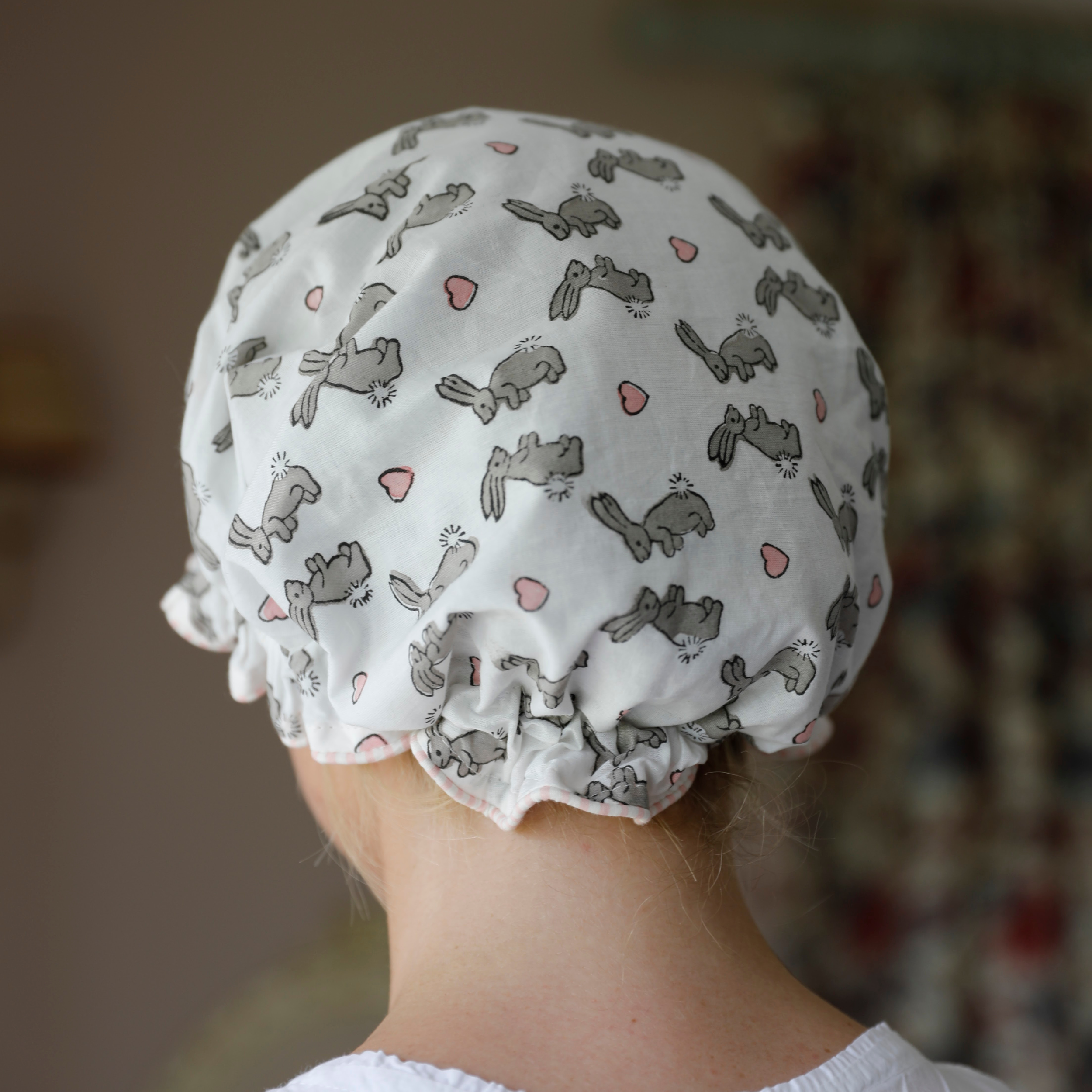 Pink Bunny Bath Hat