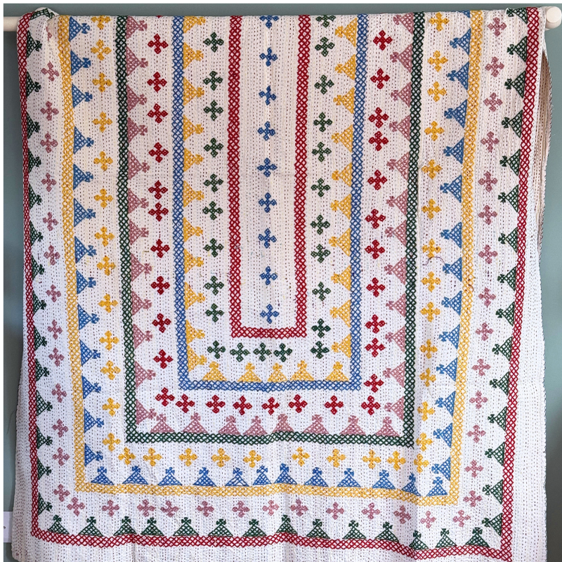 SINGLE KANTHA - RED, BLACK, PINK, YELLOW, BLUE