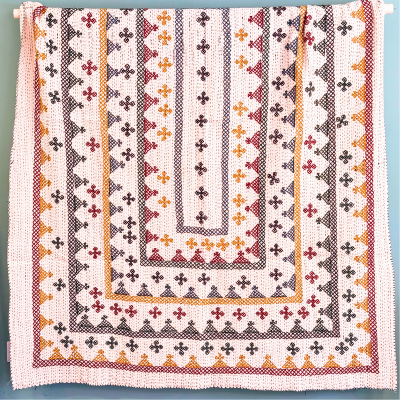 SINGLE KANTHA - AUTUMN COLOURS